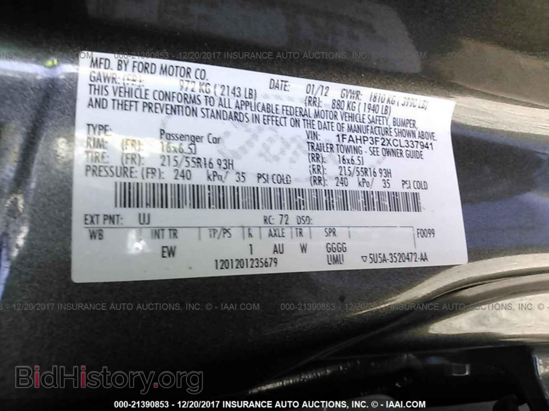 2012 Ford Focus - VIN: 1FAHP3F2XCL337941 - Фото 9