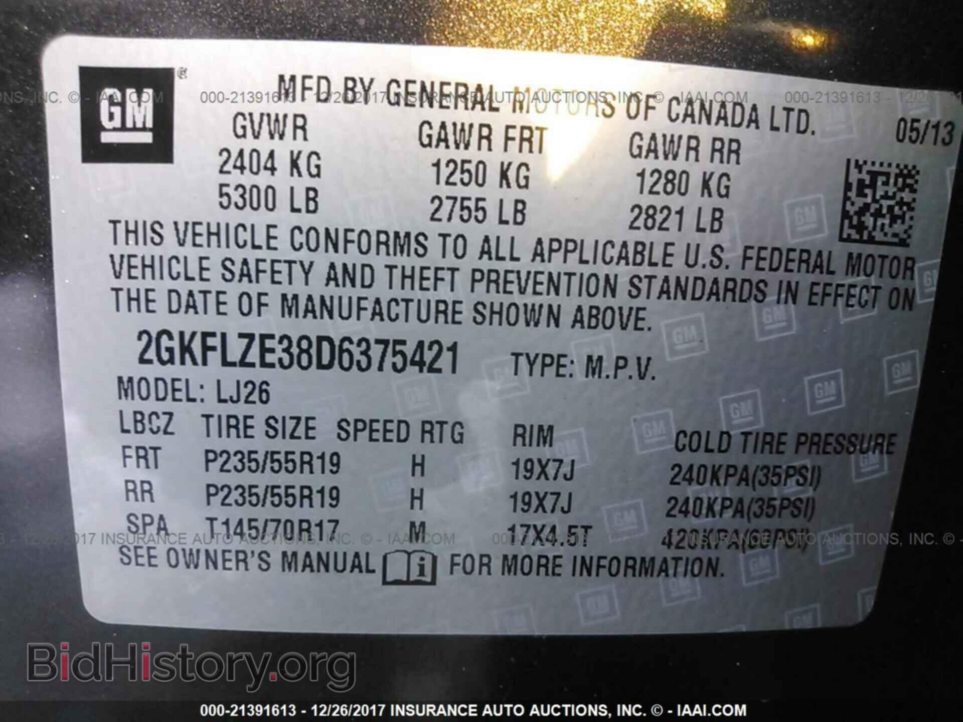 2013 Gmc Terrain - VIN: 2GKFLZE38D6375421 - Photo 9