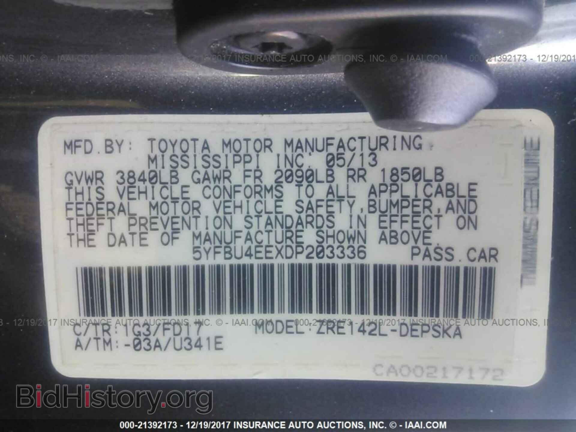 2013 Toyota Corolla - VIN: 5YFBU4EEXDP203336 - Photo 9
