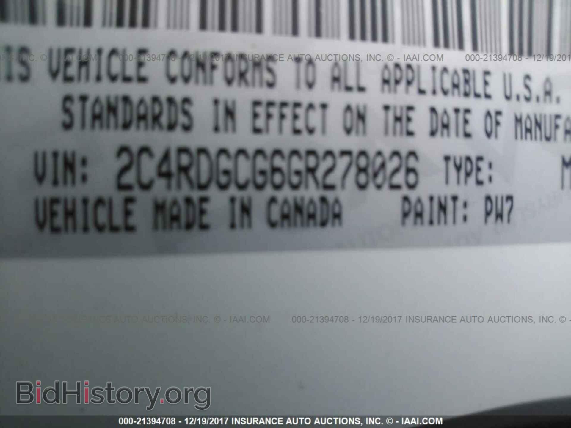 2016 Dodge Grand caravan - VIN: 2C4RDGCG6GR278026 - Фото 9