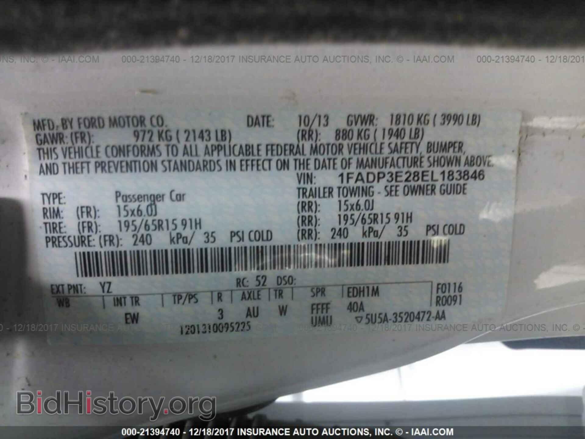 2014 Ford Focus - VIN: 1FADP3E28EL183846 - Фото 9
