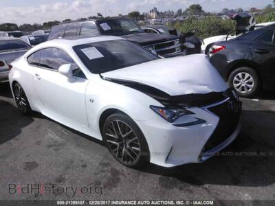 2015 Lexus RC, белый — VIN JTHHE5BC8F5002968, IAAI