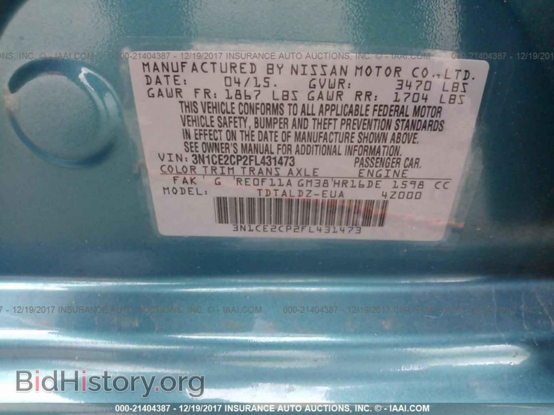 2015 Nissan Versa note - VIN: 3N1CE2CP2FL431473 - Photo 9