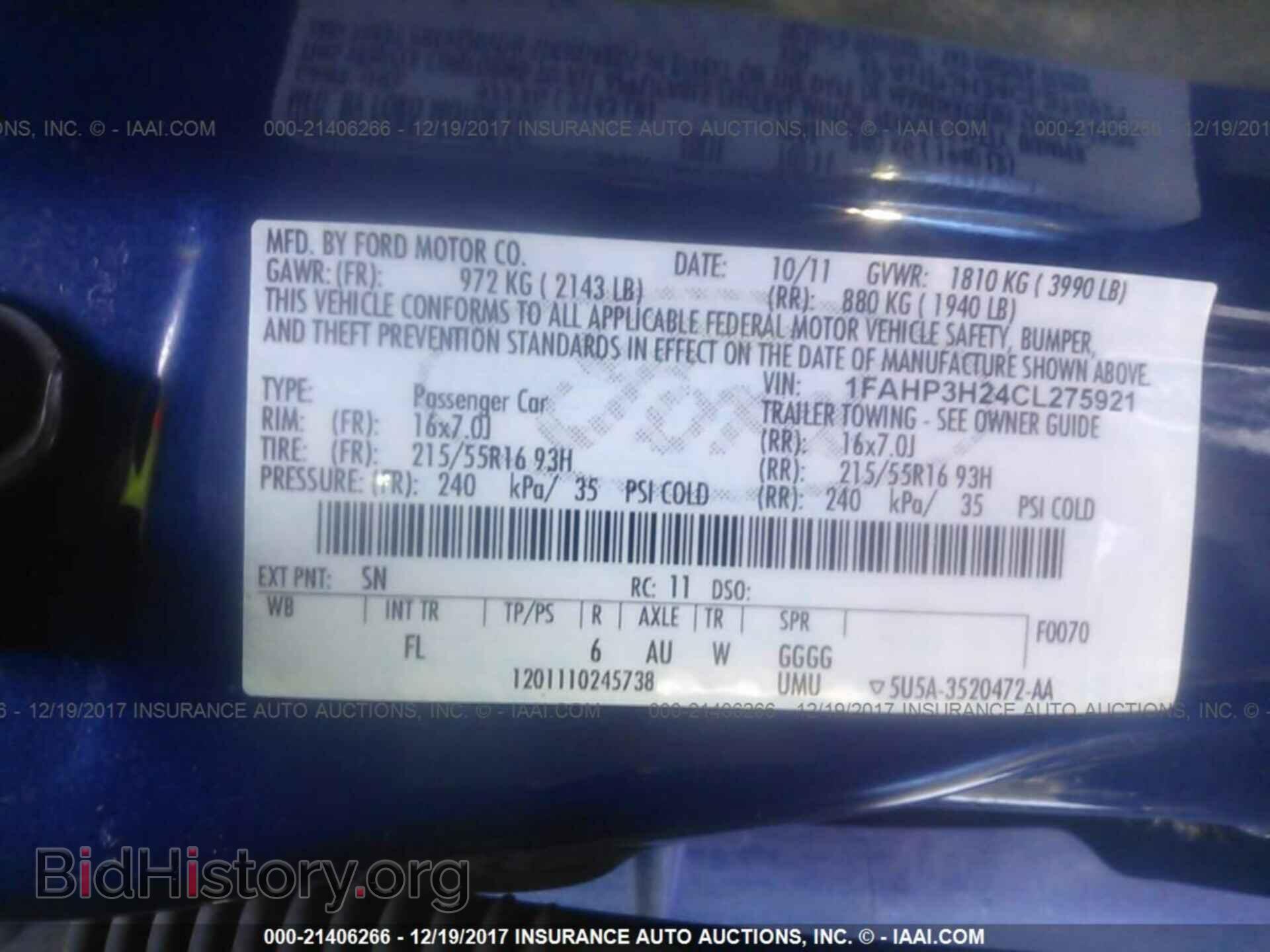 2012 Ford Focus - VIN: 1FAHP3H24CL275921 - Photo 9
