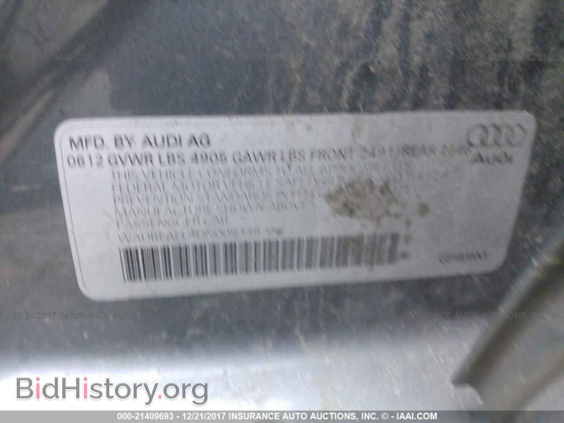 2013 Audi A4 - VIN: WAUBFAFL4DN009336 - Photo 9