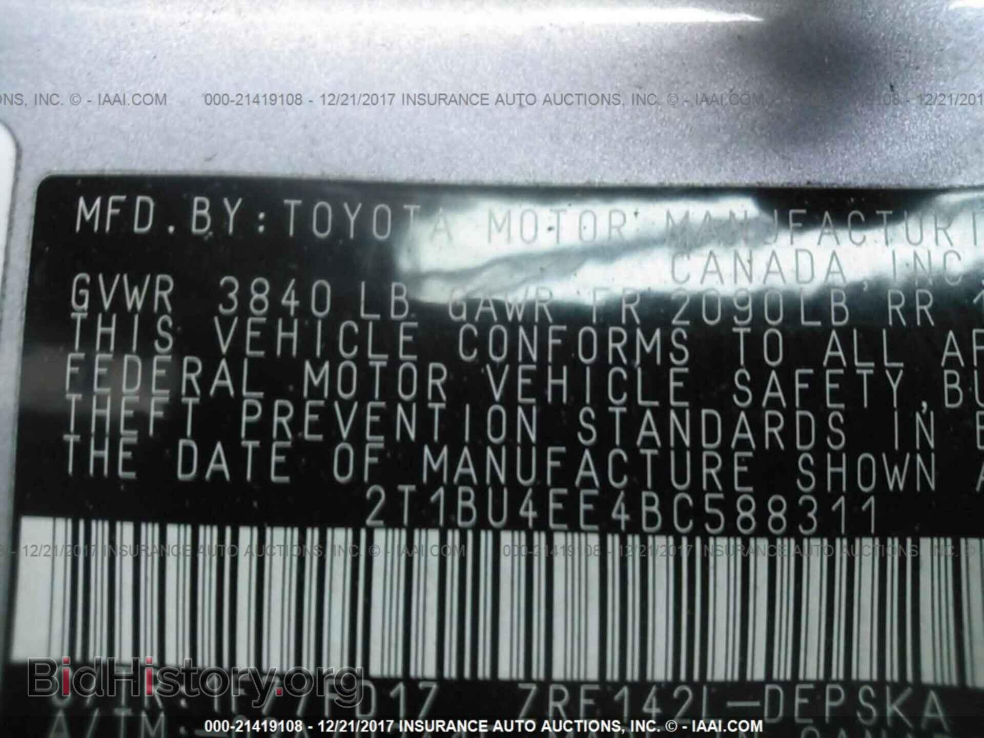 2011 Toyota Corolla - VIN: 2T1BU4EE4BC588311 - Photo 9
