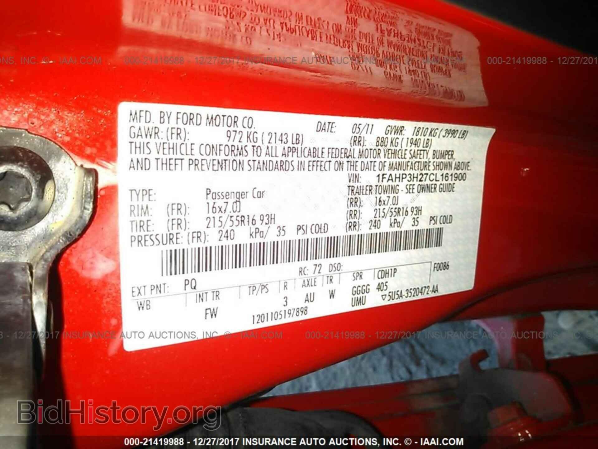 2012 Ford Focus - VIN: 1FAHP3H27CL161900 - Photo 9