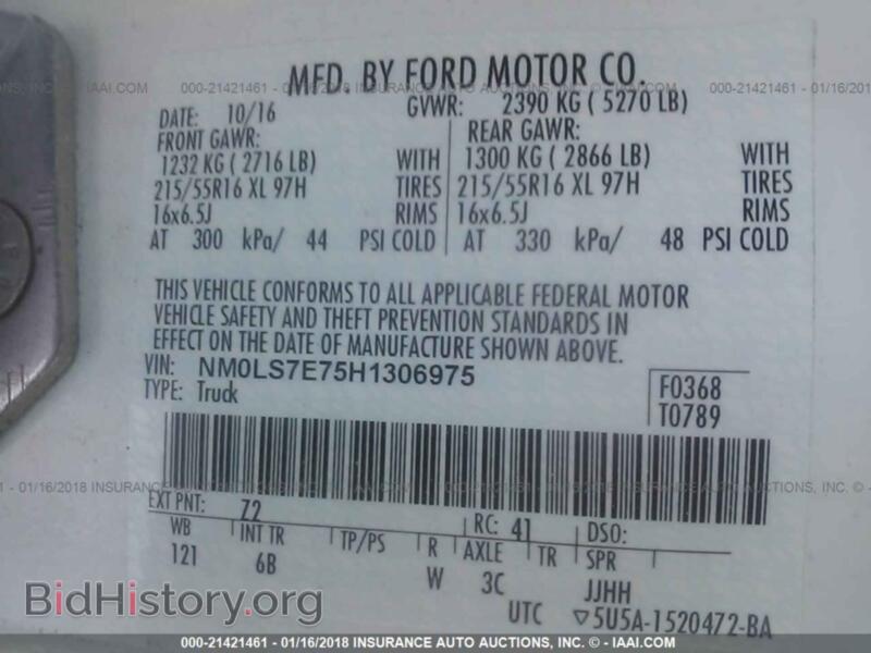 2017 Ford TRANSIT (VIN NM0LS7E75H1306975) — photo 9 of 10