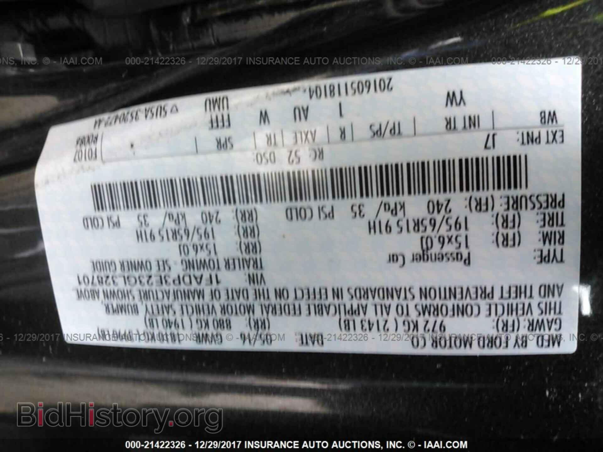 2016 Ford Focus - VIN: 1FADP3E23GL328701 - Фото 9