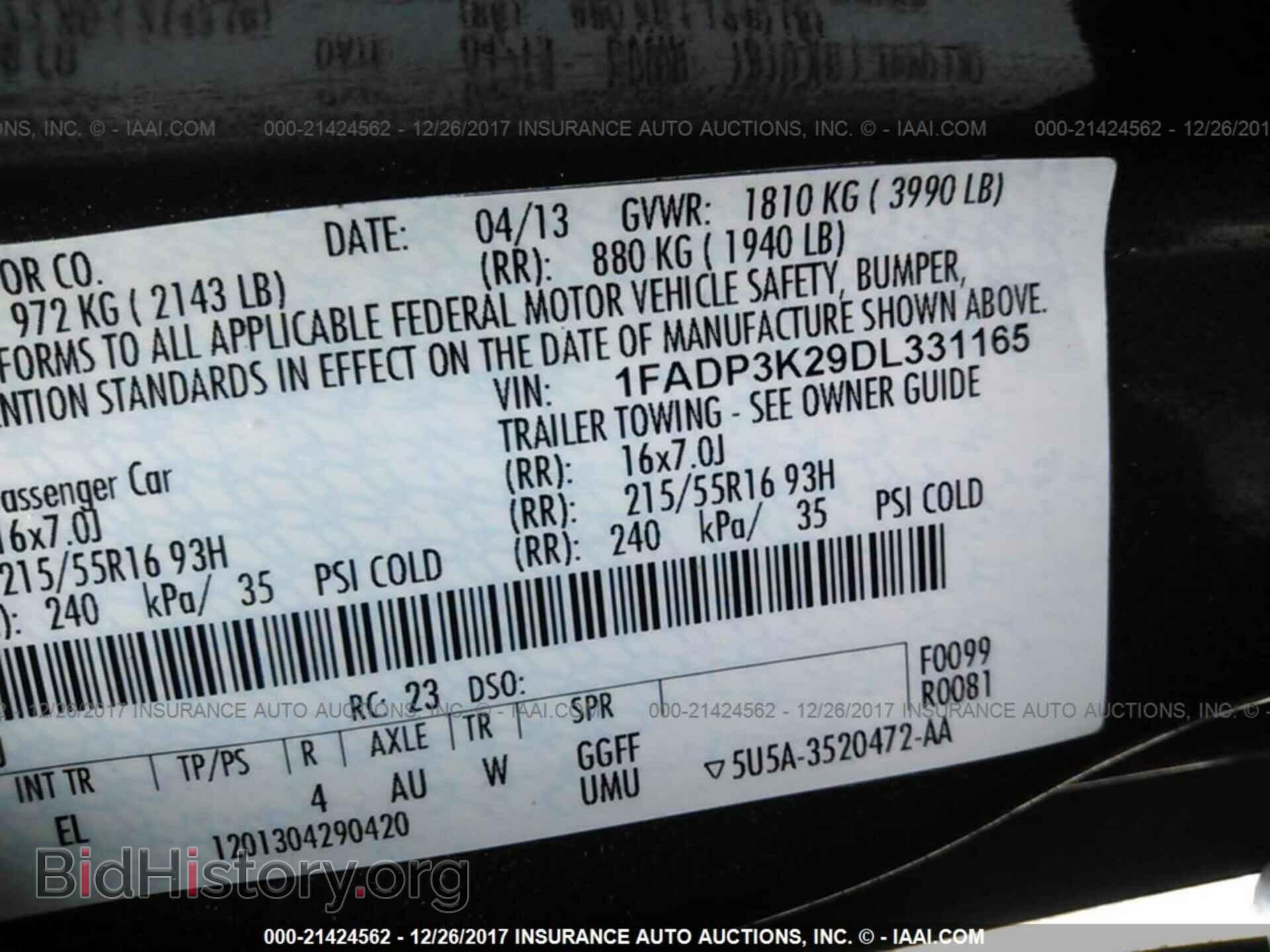 2013 Ford Focus - VIN: 1FADP3K29DL331165 - Photo 9