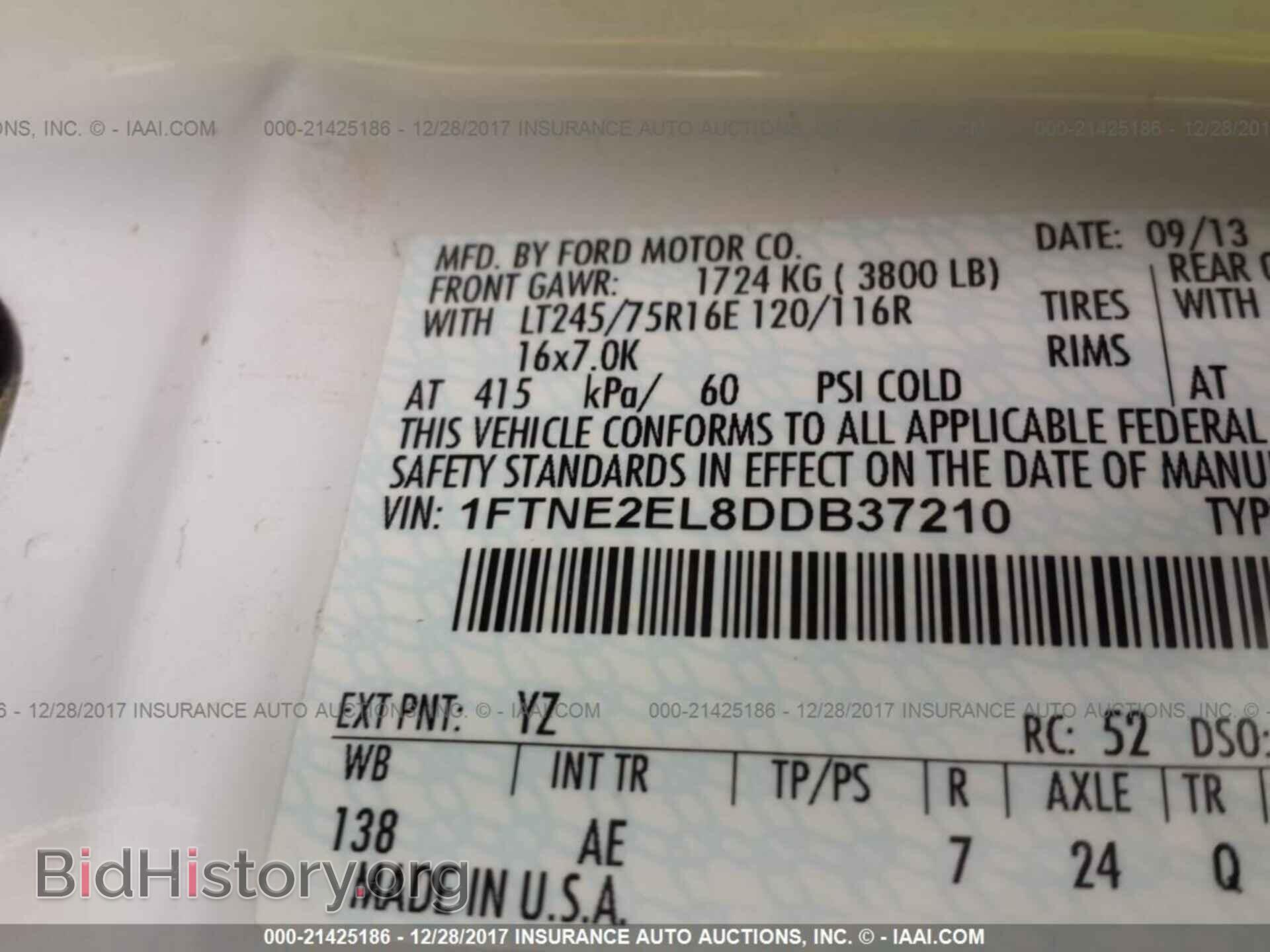 2013 Ford Econoline - VIN: 1FTNE2EL8DDB37210 - Фото 9