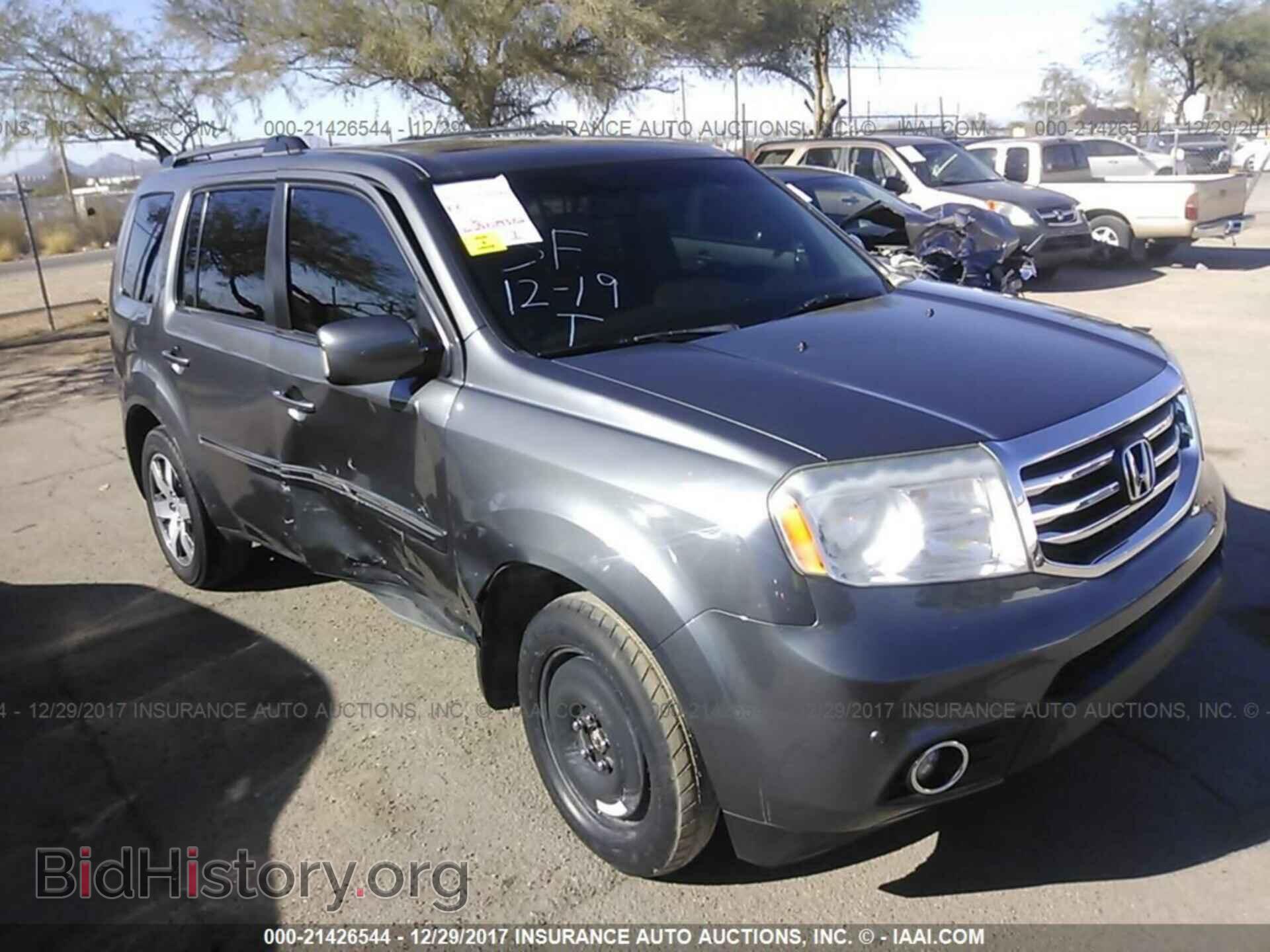 Фотография 5FNYF3H92CB023419 - Honda Pilot 2012