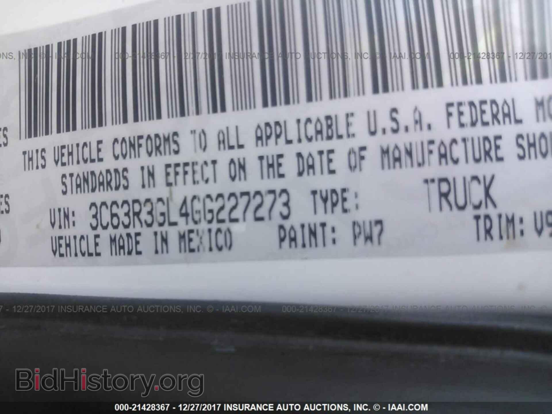 2016 Ram 3500 - VIN: 3C63R3GL4GG227273 - Фото 9