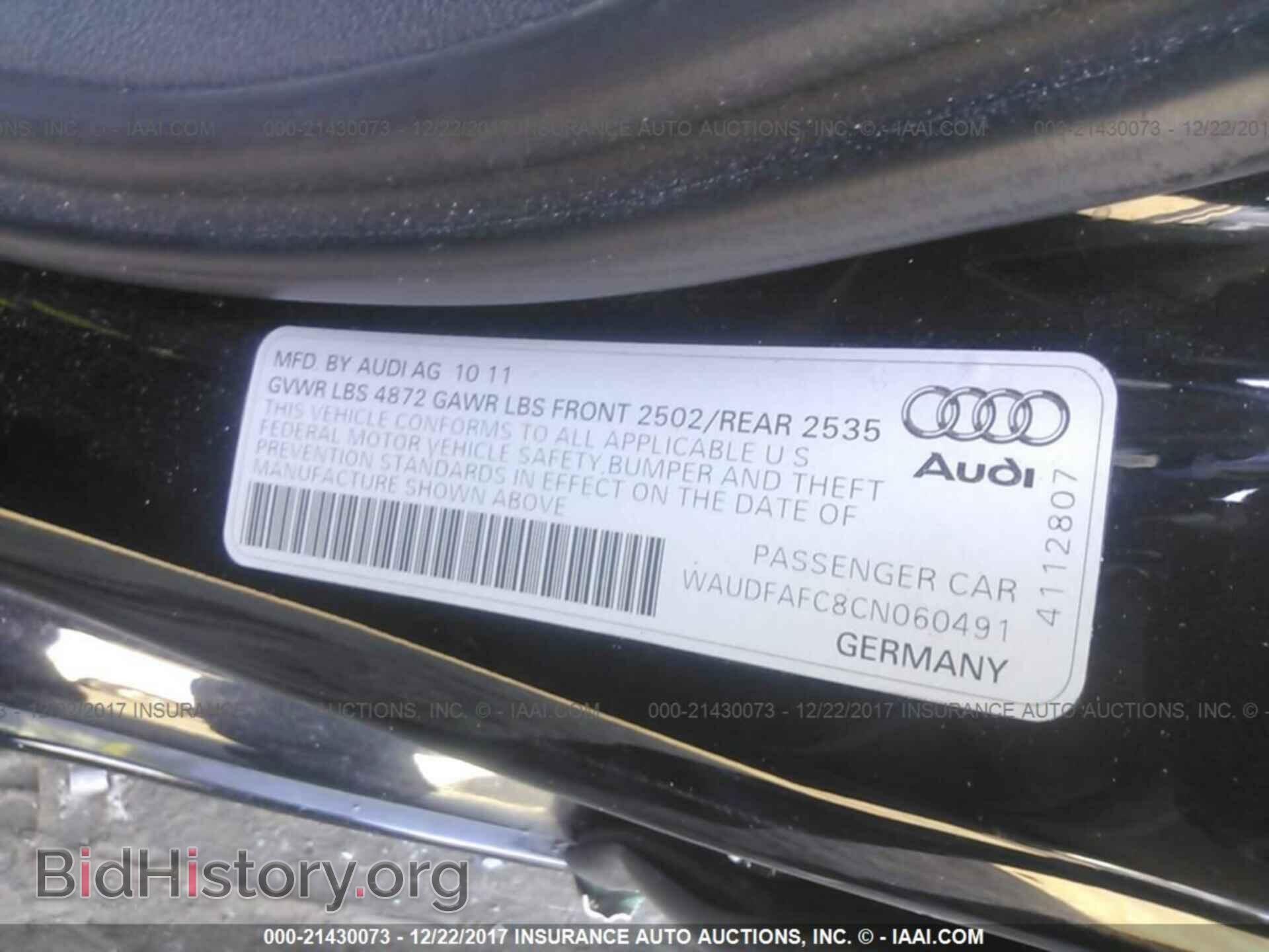 2012 Audi A6 - VIN: WAUDFAFC8CN060491 - Photo 9