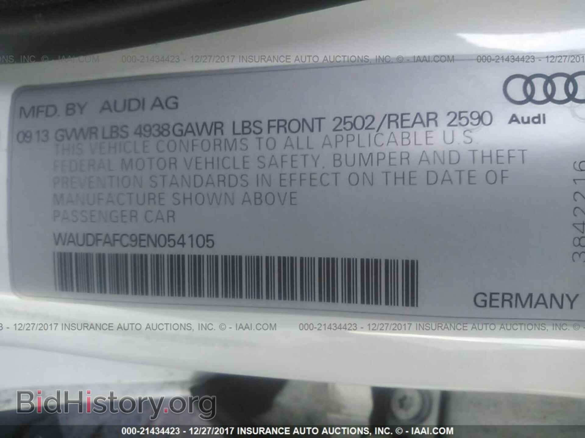 2014 Audi A6 - VIN: WAUDFAFC9EN054105 - Photo 9