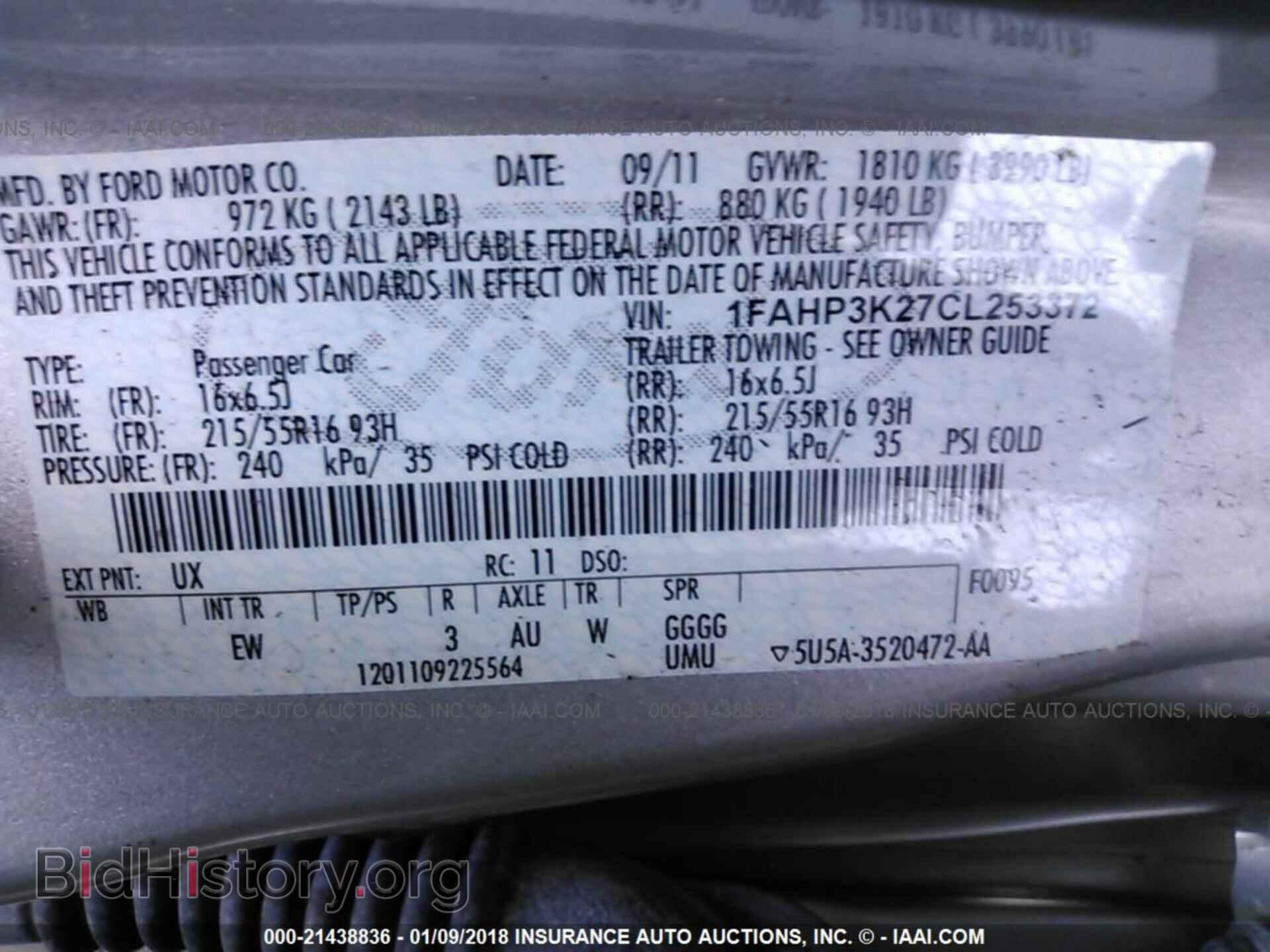 2012 Ford Focus - VIN: 1FAHP3K27CL253372 - Photo 9