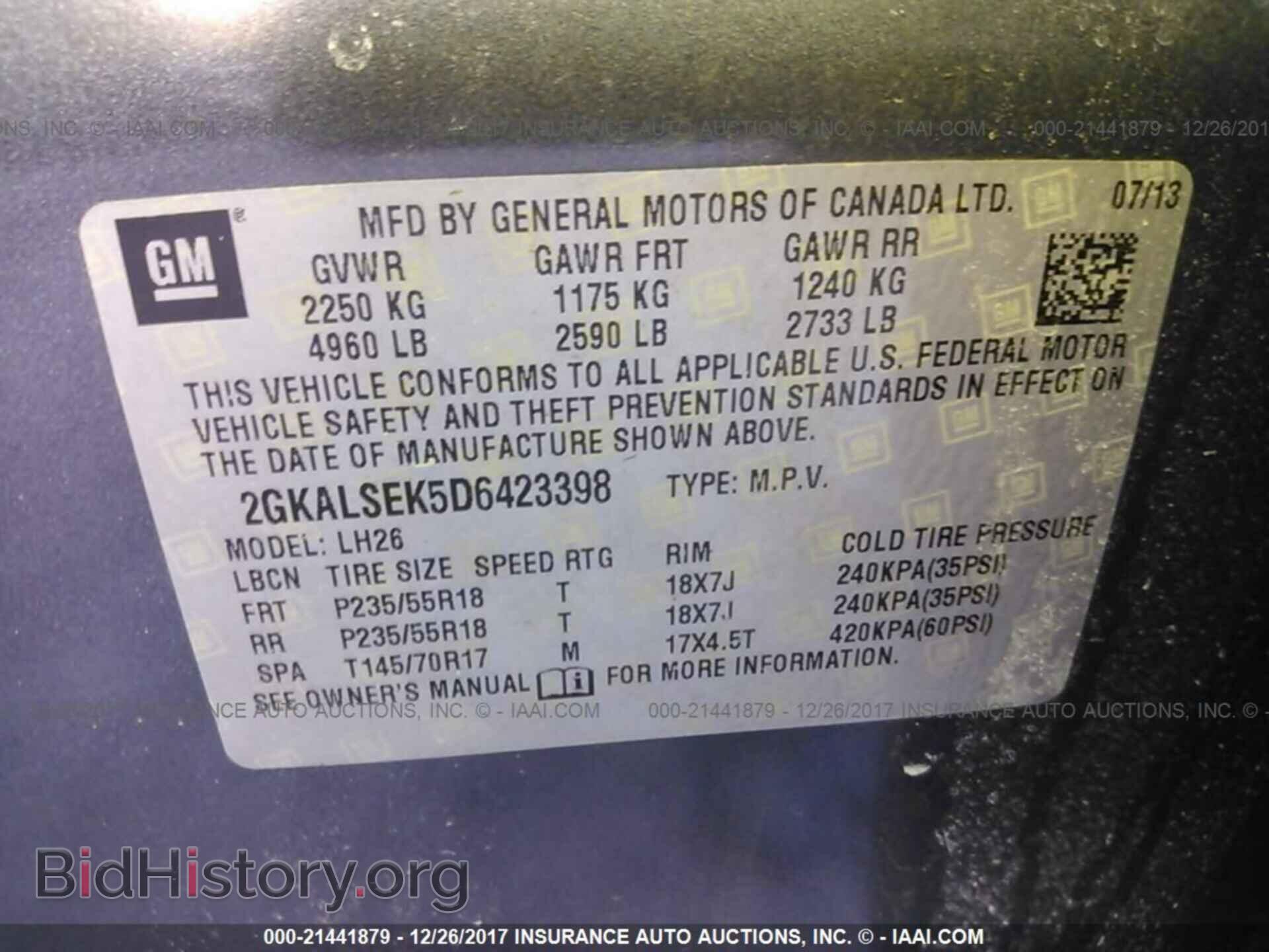 2013 Gmc Terrain - VIN: 2GKALSEK5D6423398 - Photo 9
