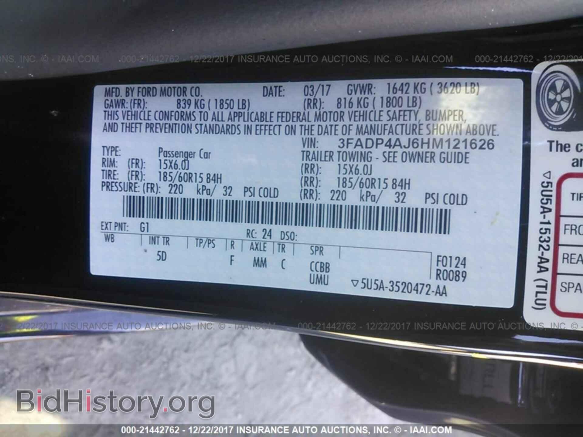 2017 Ford Fiesta - VIN: 3FADP4AJ6HM121626 - Фото 9