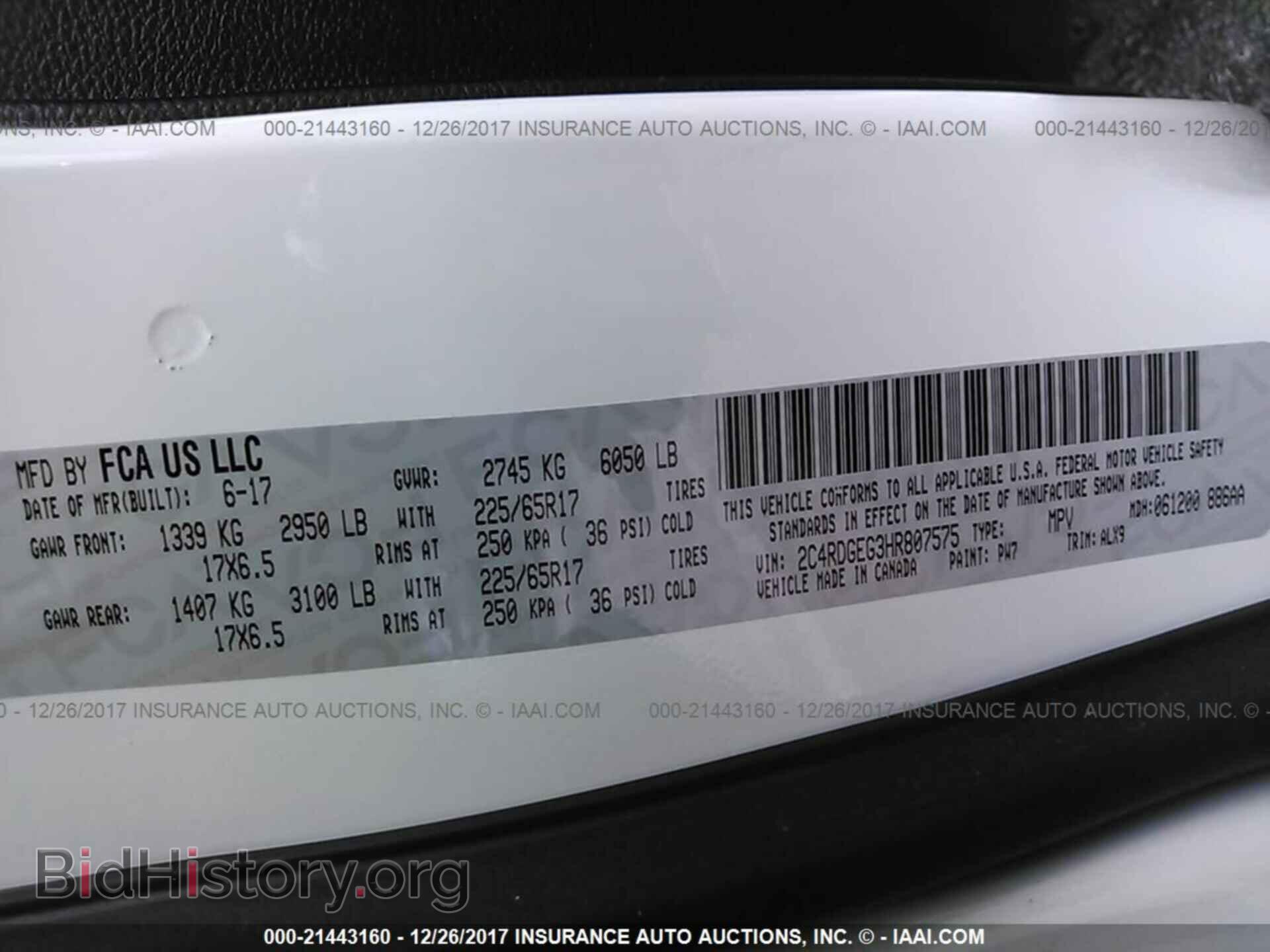 2017 Dodge Grand caravan - VIN: 2C4RDGEG3HR807575 - Фото 9