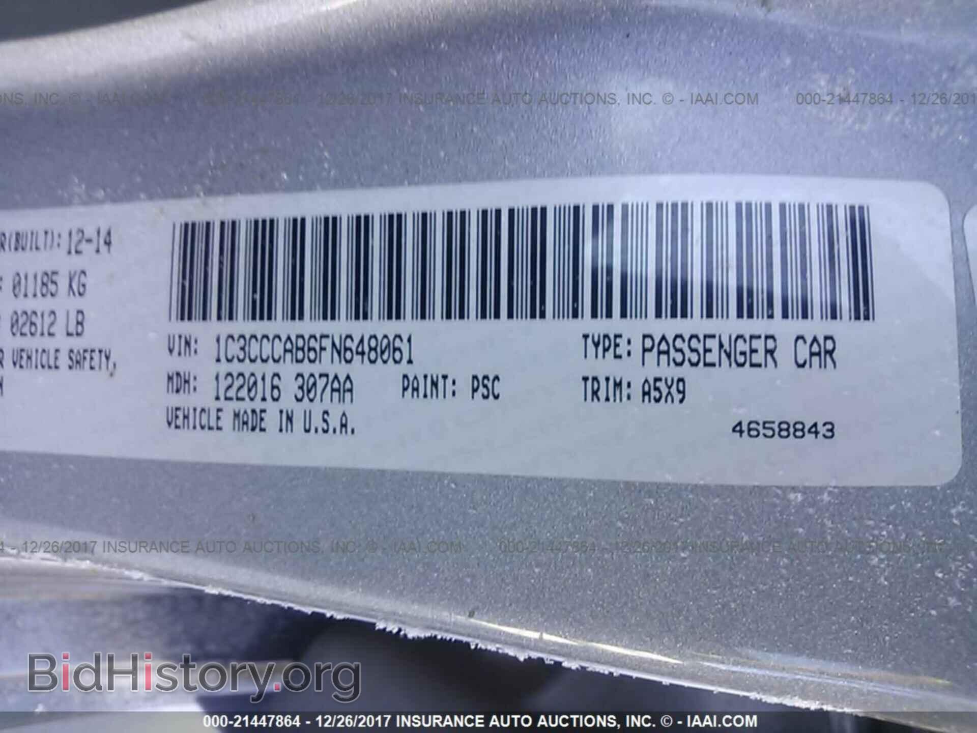2015 Chrysler 200 - VIN: 1C3CCCAB6FN648061 - Photo 9