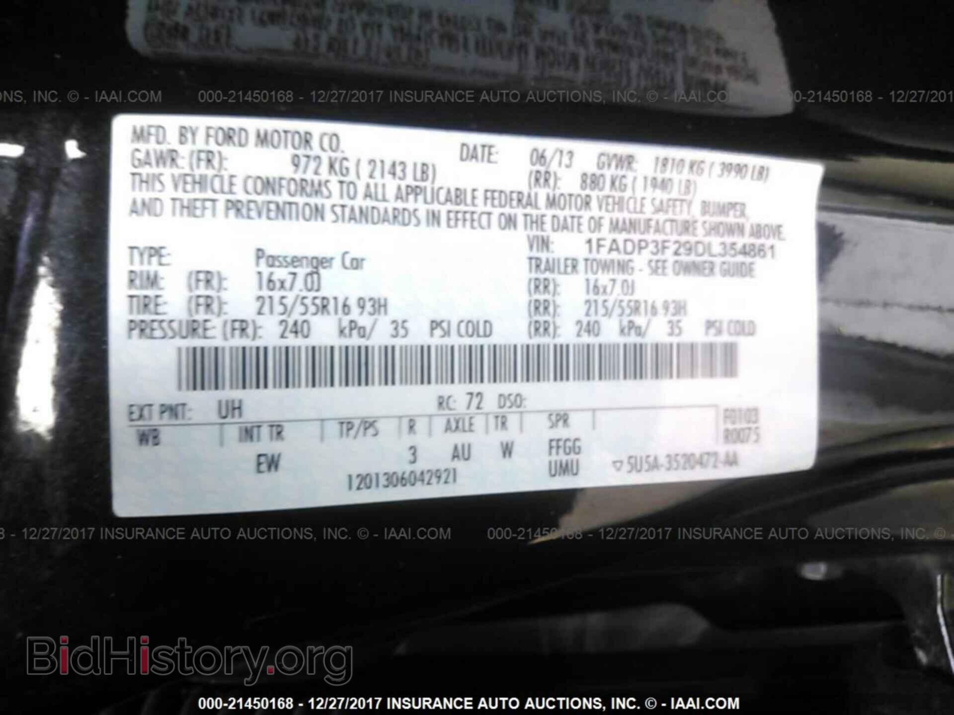 2013 Ford Focus - VIN: 1FADP3F29DL354861 - Фото 9