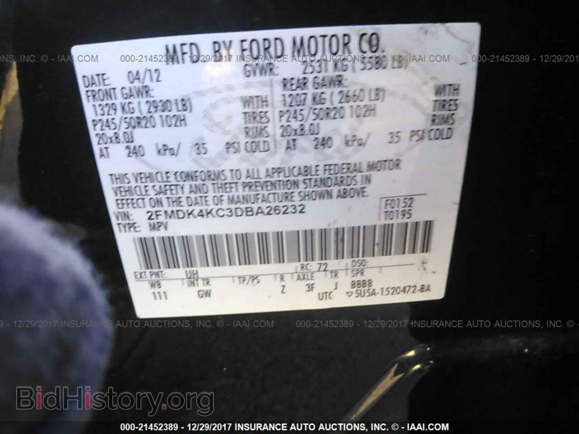 2013 Ford Edge - VIN: 2FMDK4KC3DBA26232 - Photo 9