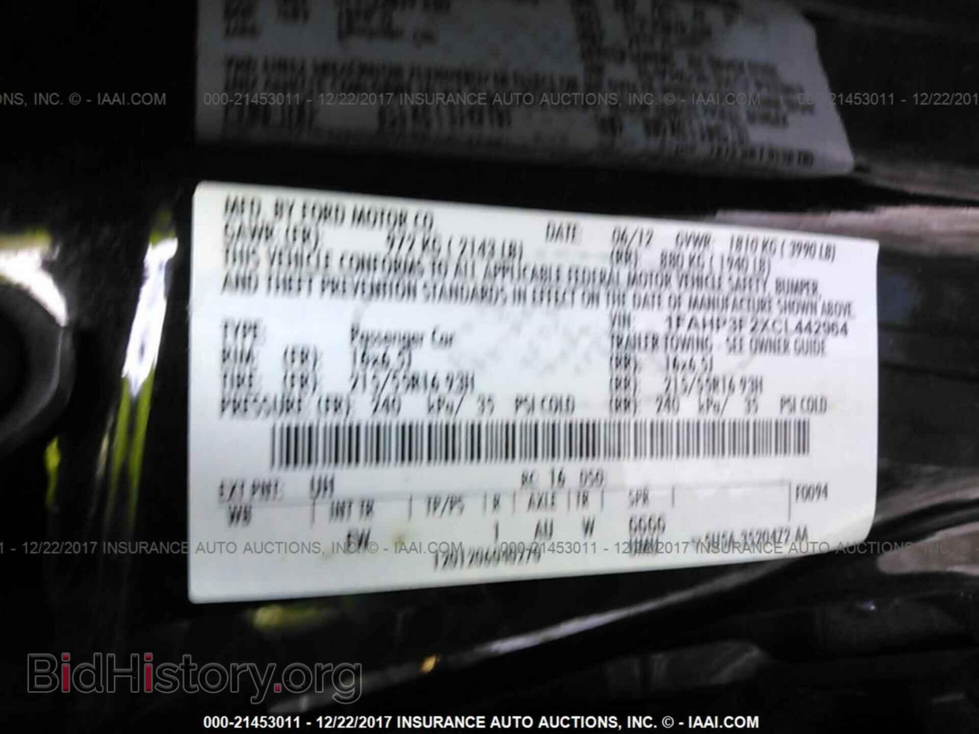 2012 Ford Focus - VIN: 1FAHP3F2XCL442964 - Фото 9