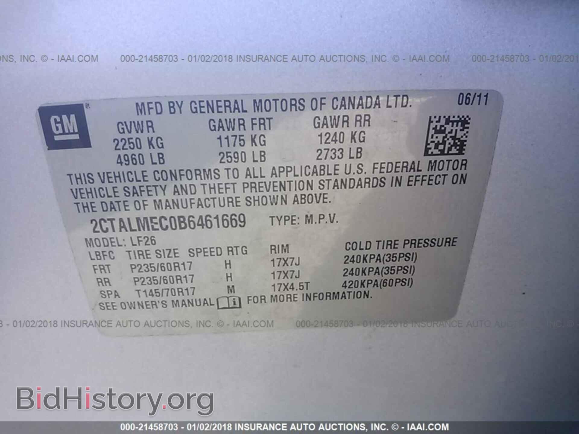 2011 Gmc Terrain - VIN: 2CTALMEC0B6461669 - Photo 9