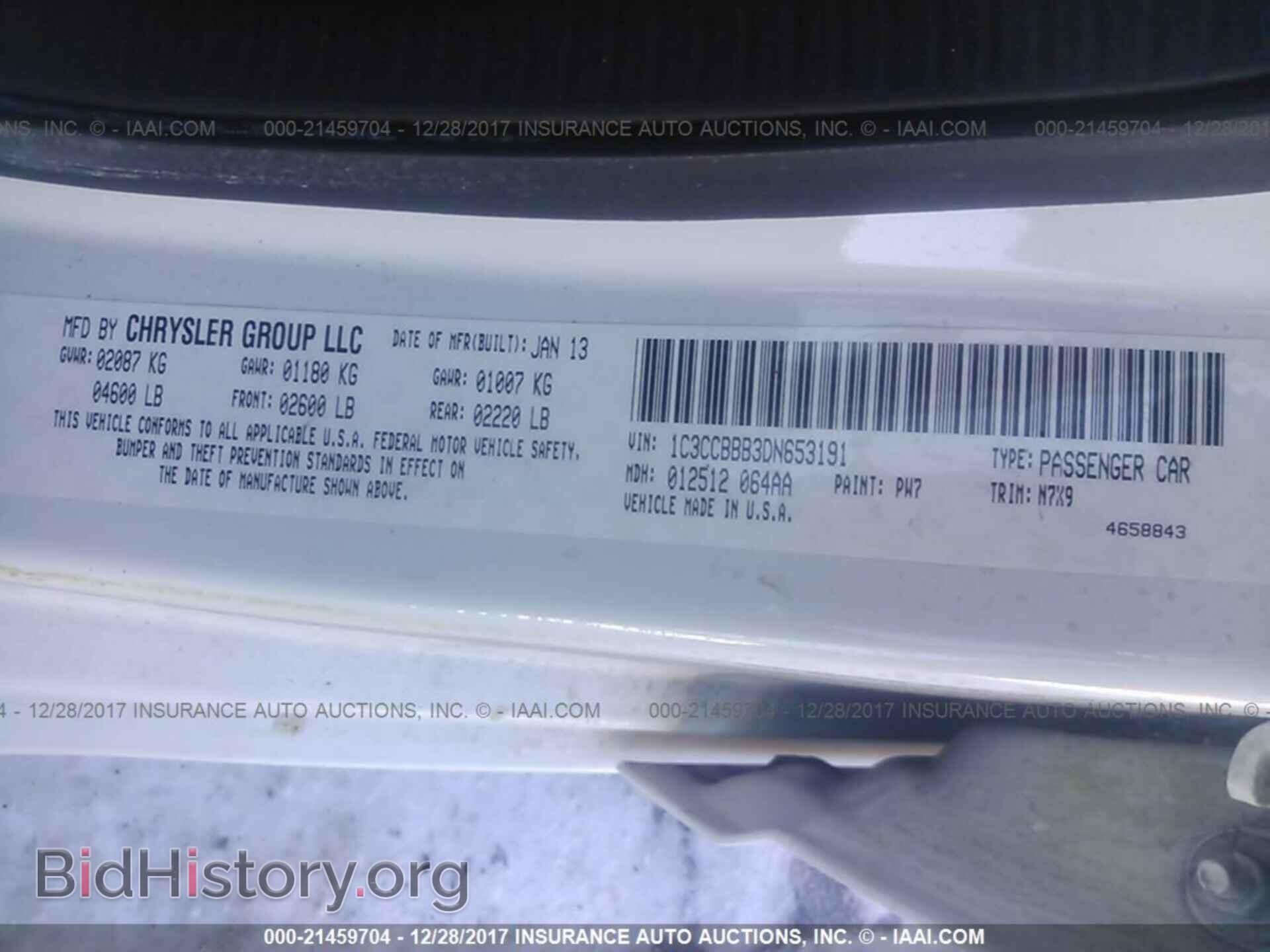 2013 Chrysler 200 - VIN: 1C3CCBBB3DN653191 - Photo 9