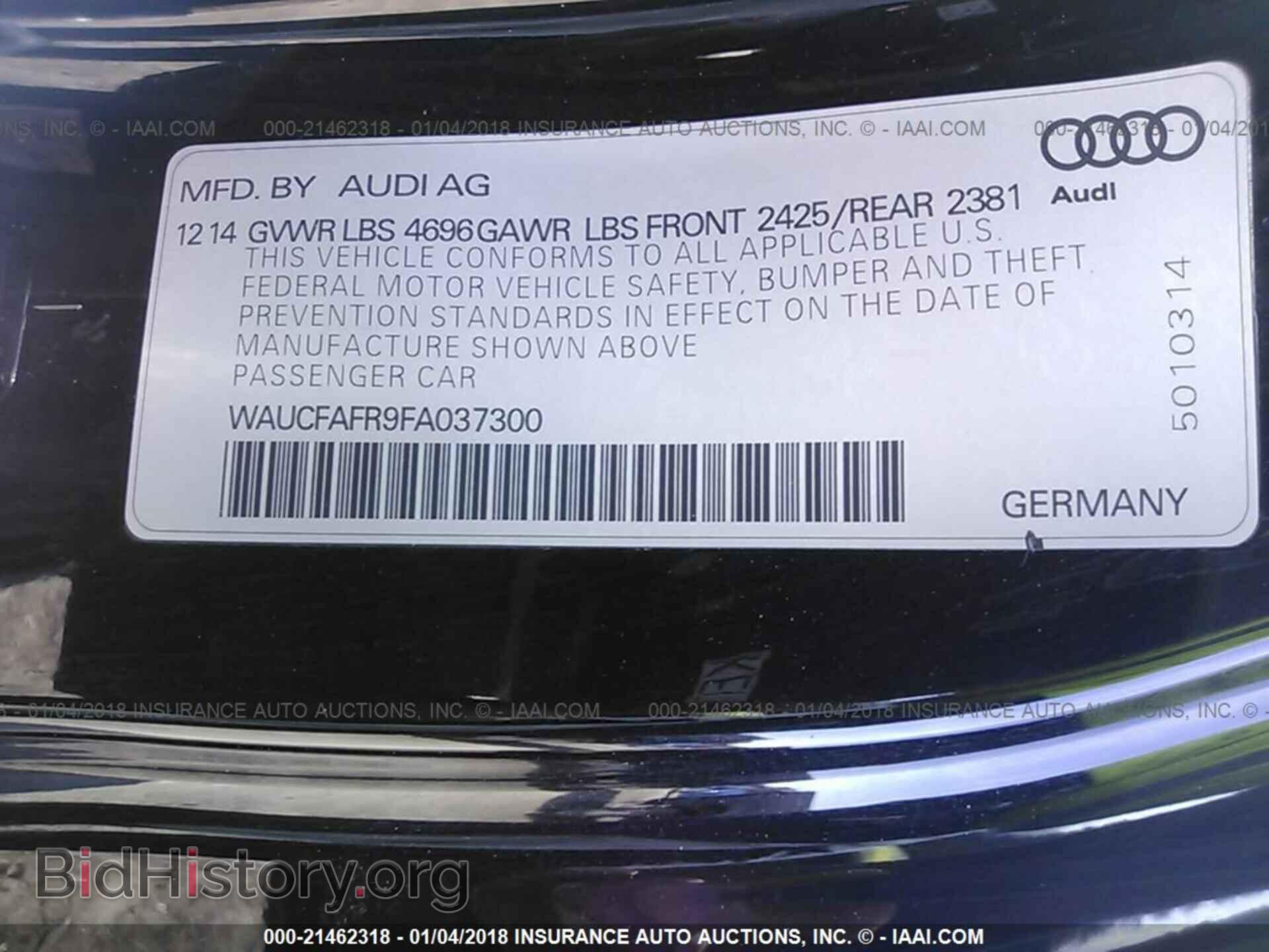 2015 Audi A5 - VIN: WAUCFAFR9FA037300 - Photo 9