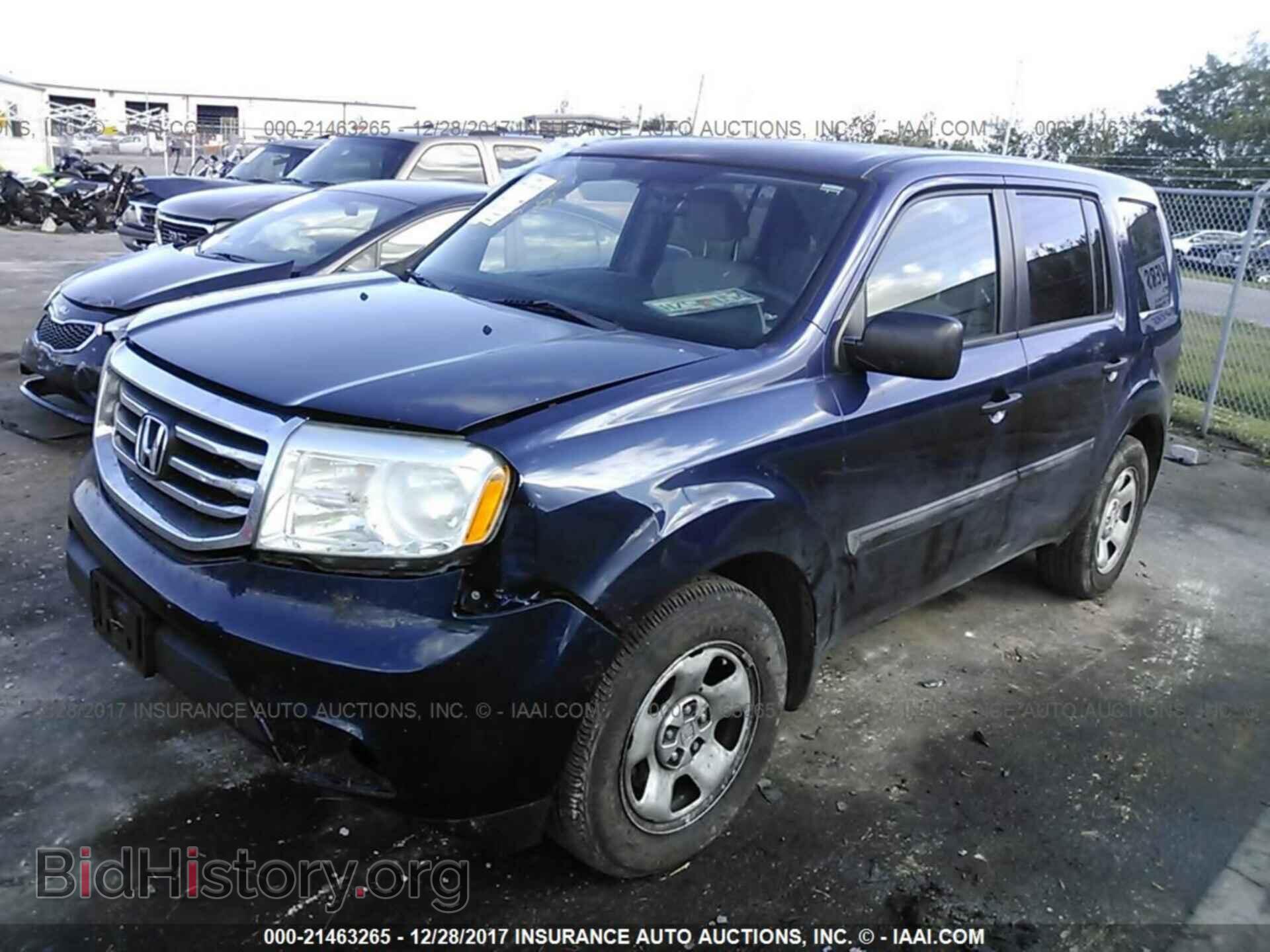 2013 Honda Pilot - VIN: 5FNYF3H24DB005024 - Фото 2