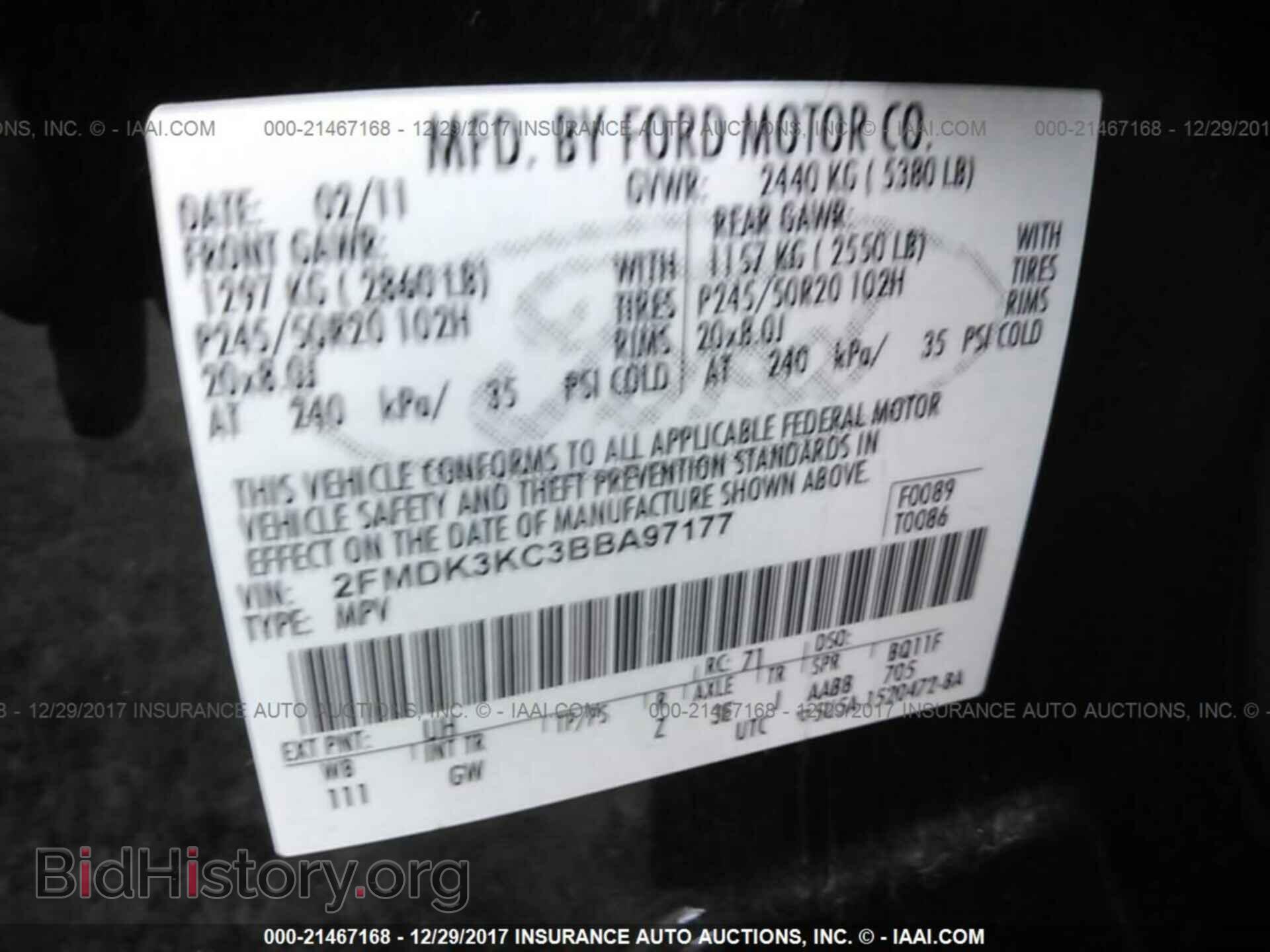 2011 Ford Edge - VIN: 2FMDK3KC3BBA97177 - Photo 9