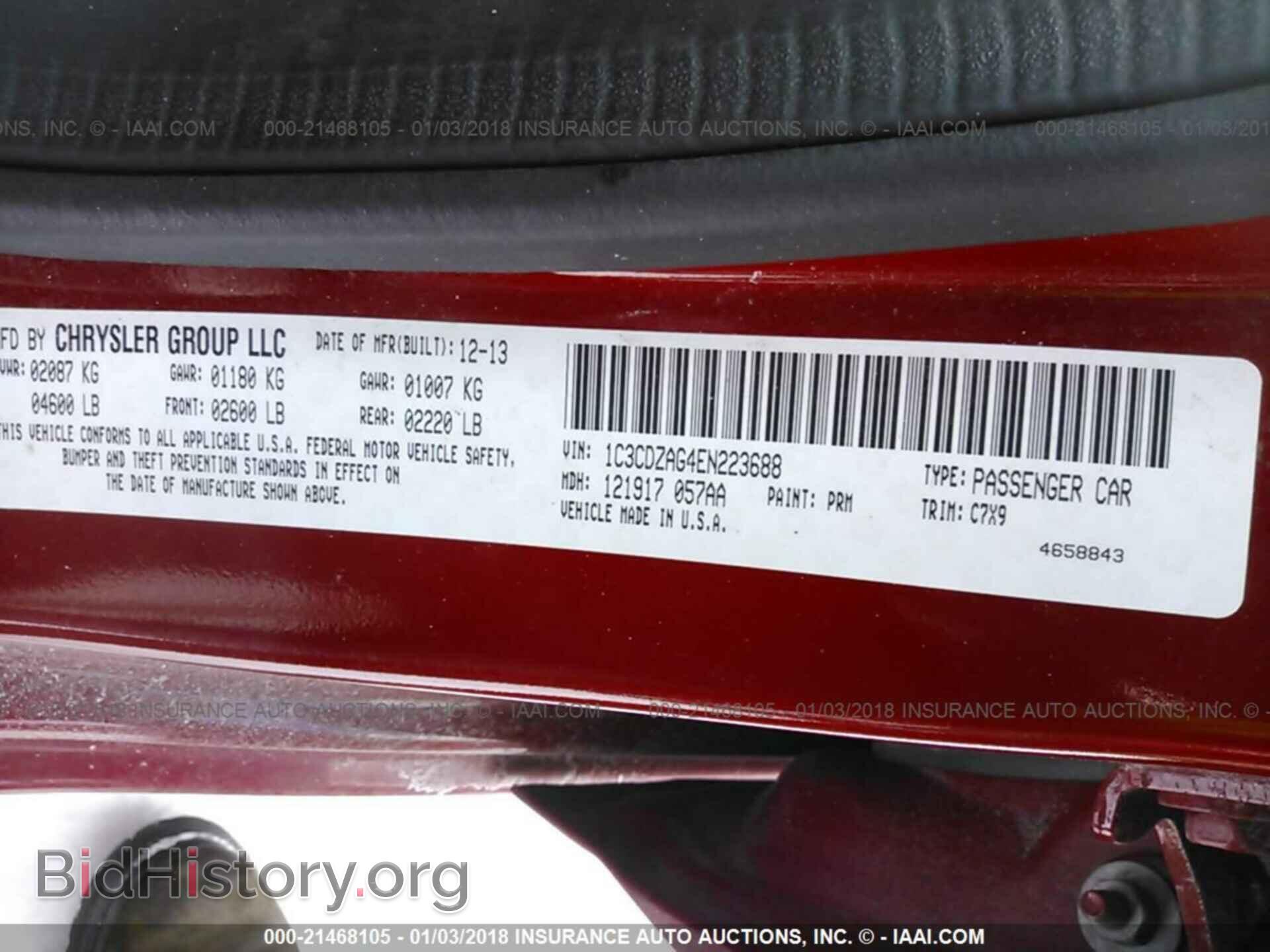 2014 Dodge Avenger - VIN: 1C3CDZAG4EN223688 - Photo 9