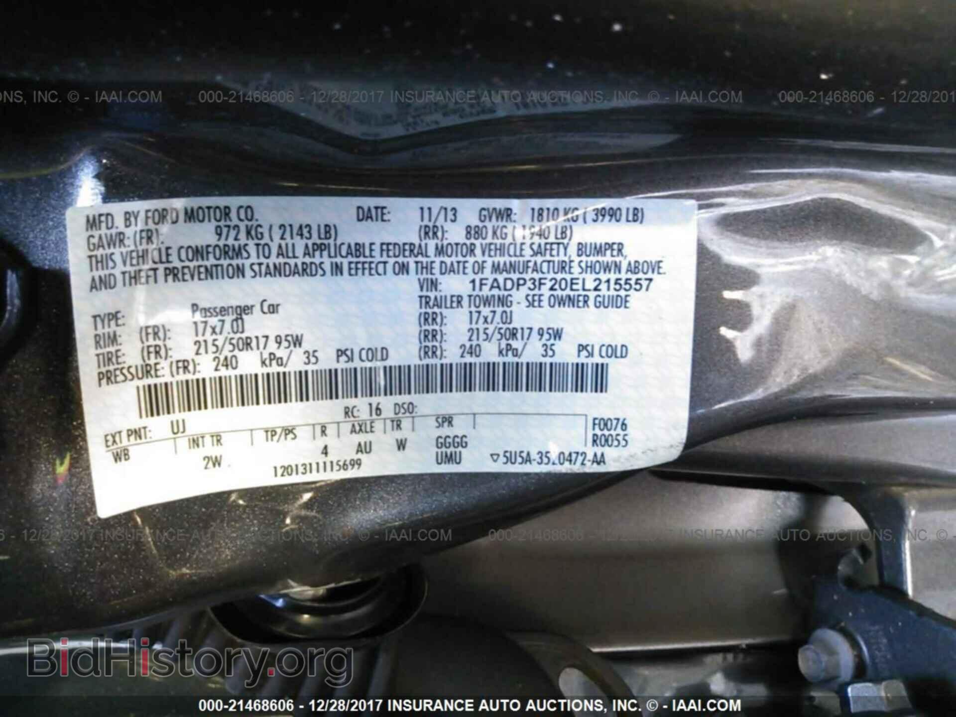 2014 Ford Focus - VIN: 1FADP3F20EL215557 - Фото 9