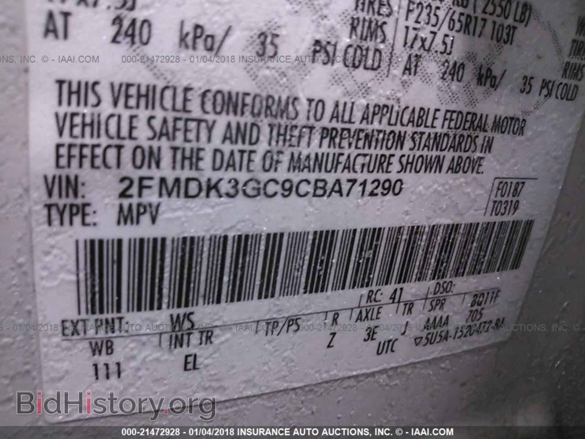 2012 Ford Edge - VIN: 2FMDK3GC9CBA71290 - Photo 9