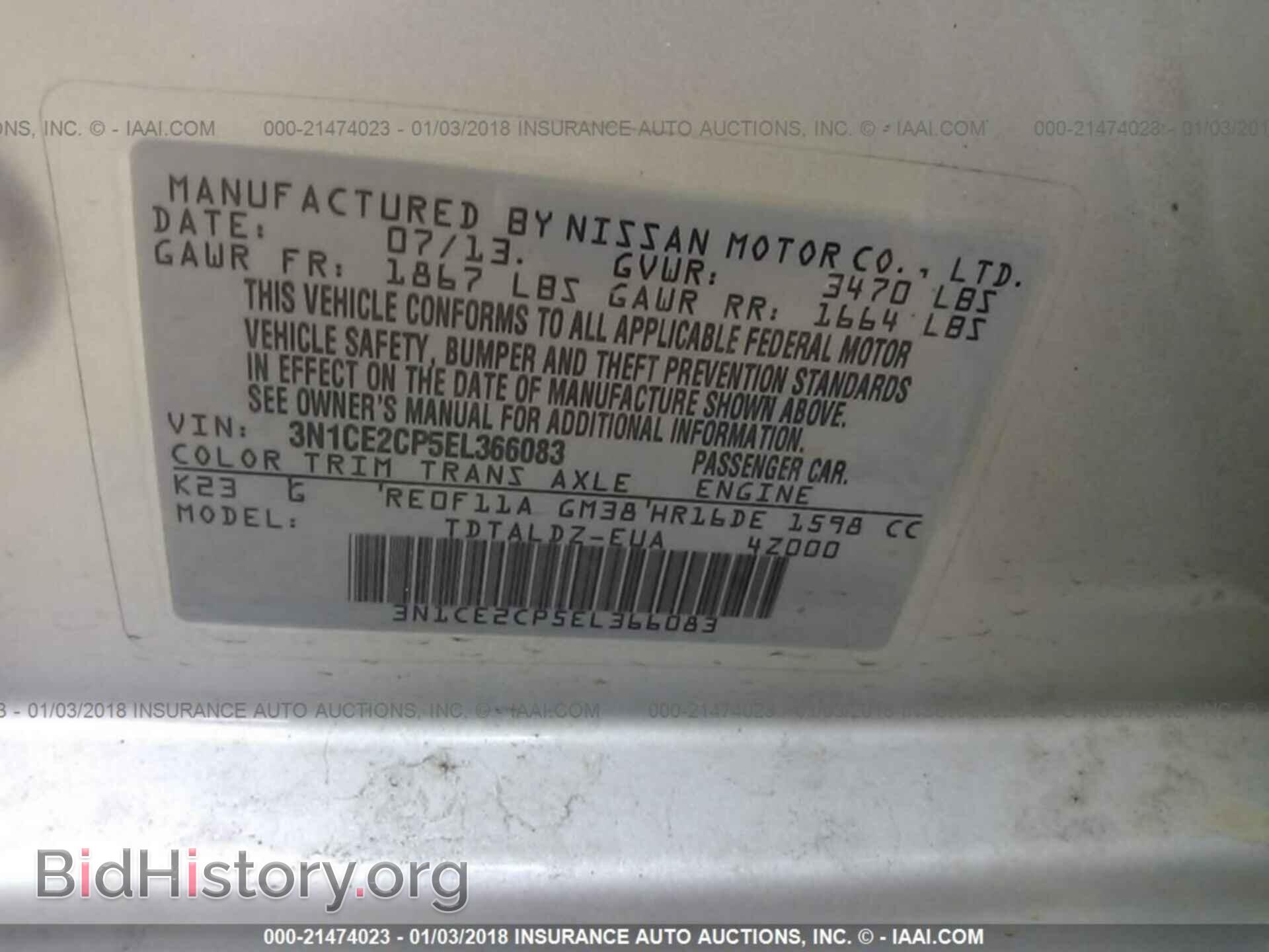 2014 Nissan Versa note - VIN: 3N1CE2CP5EL366083 - Photo 9