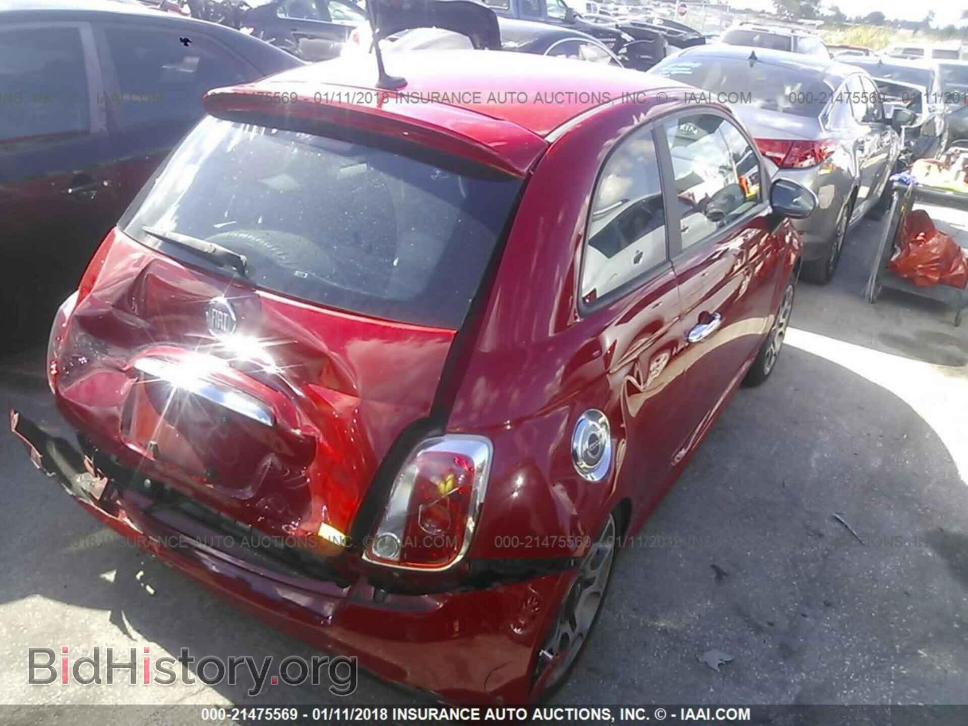 2013 Fiat 500 - VIN: 3C3CFFBR2DT512592 - Фото 4