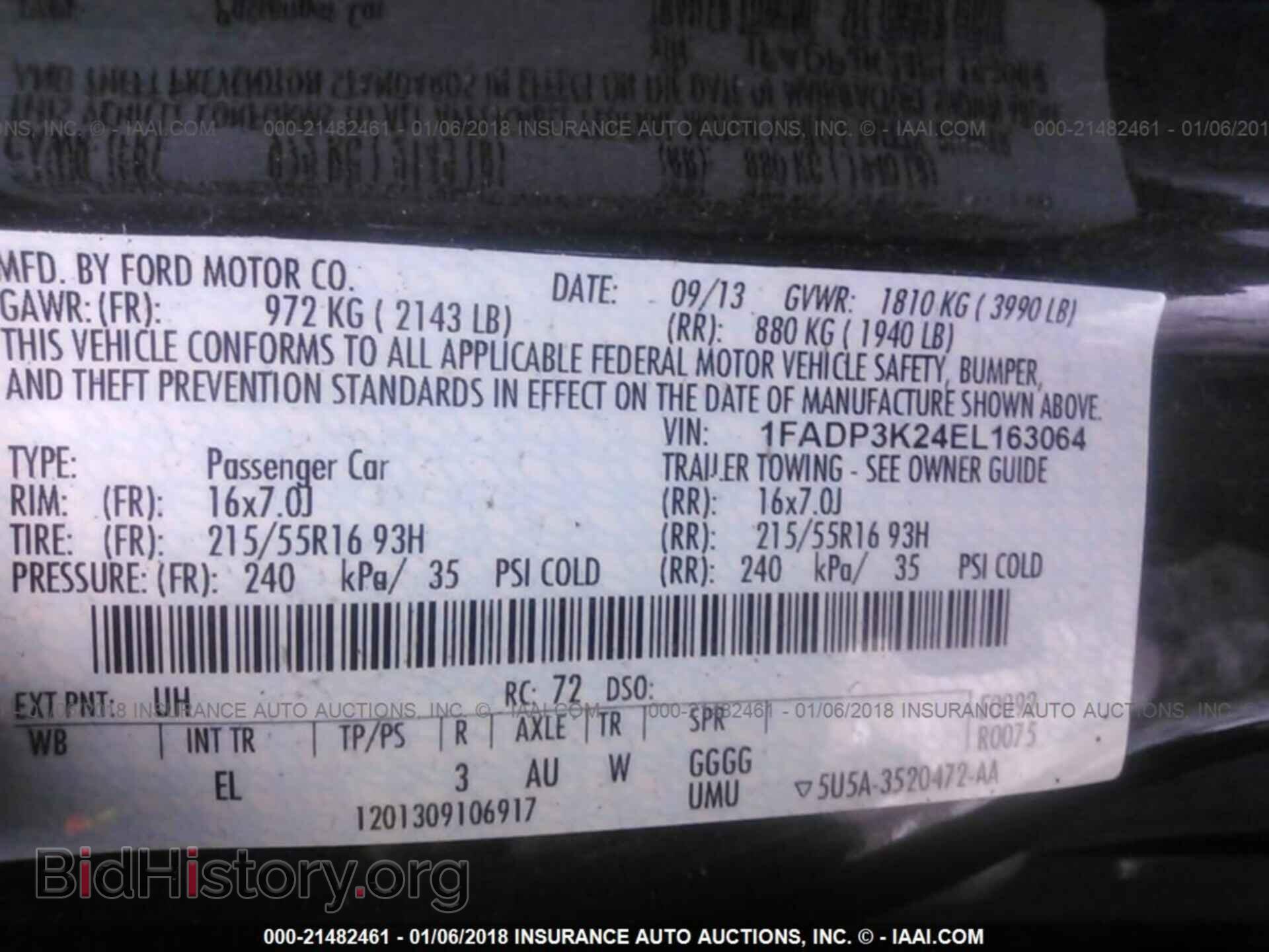 2014 Ford Focus - VIN: 1FADP3K24EL163064 - Фото 9