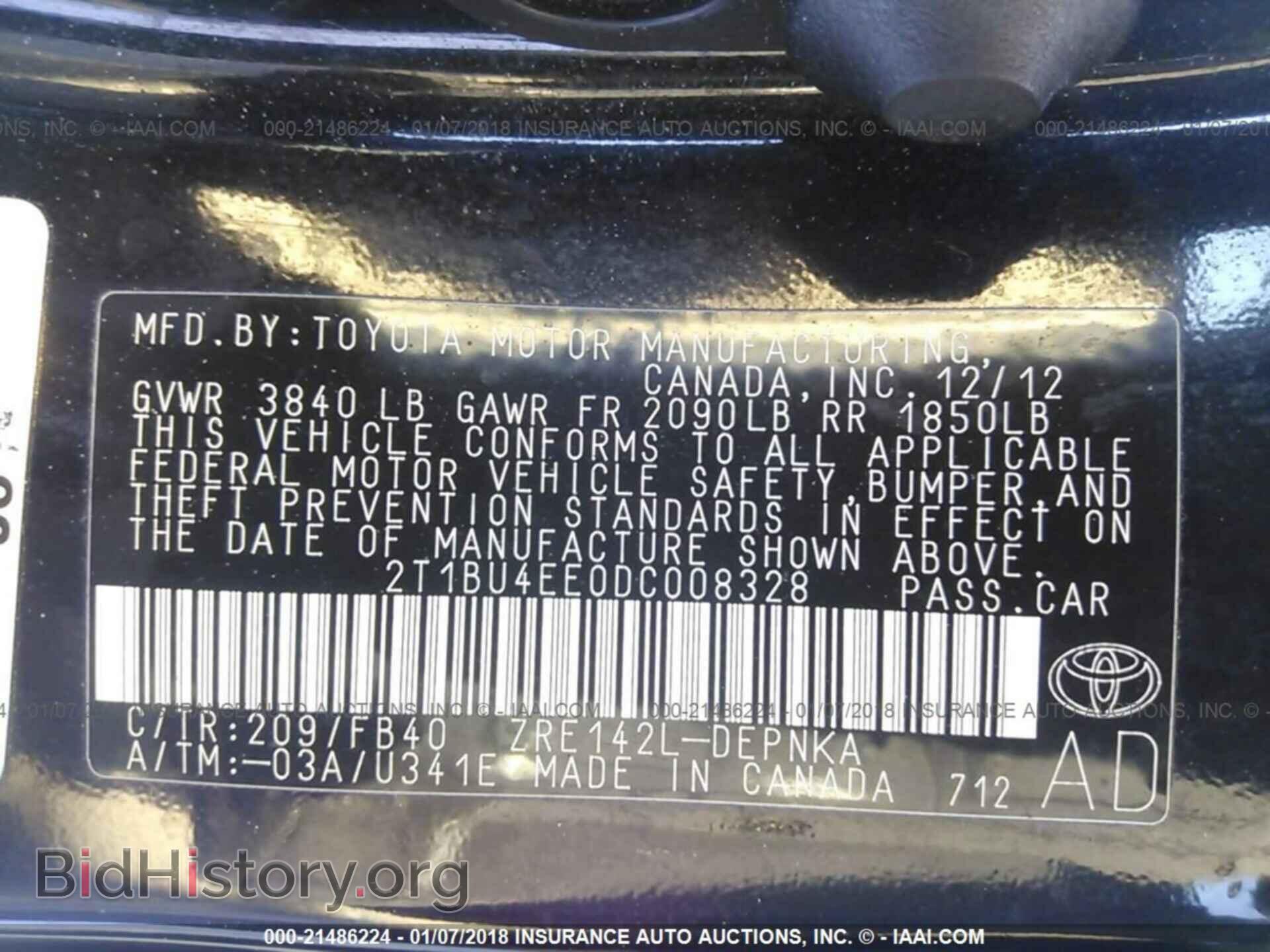 2013 Toyota Corolla - VIN: 2T1BU4EE0DC008328 - Photo 9