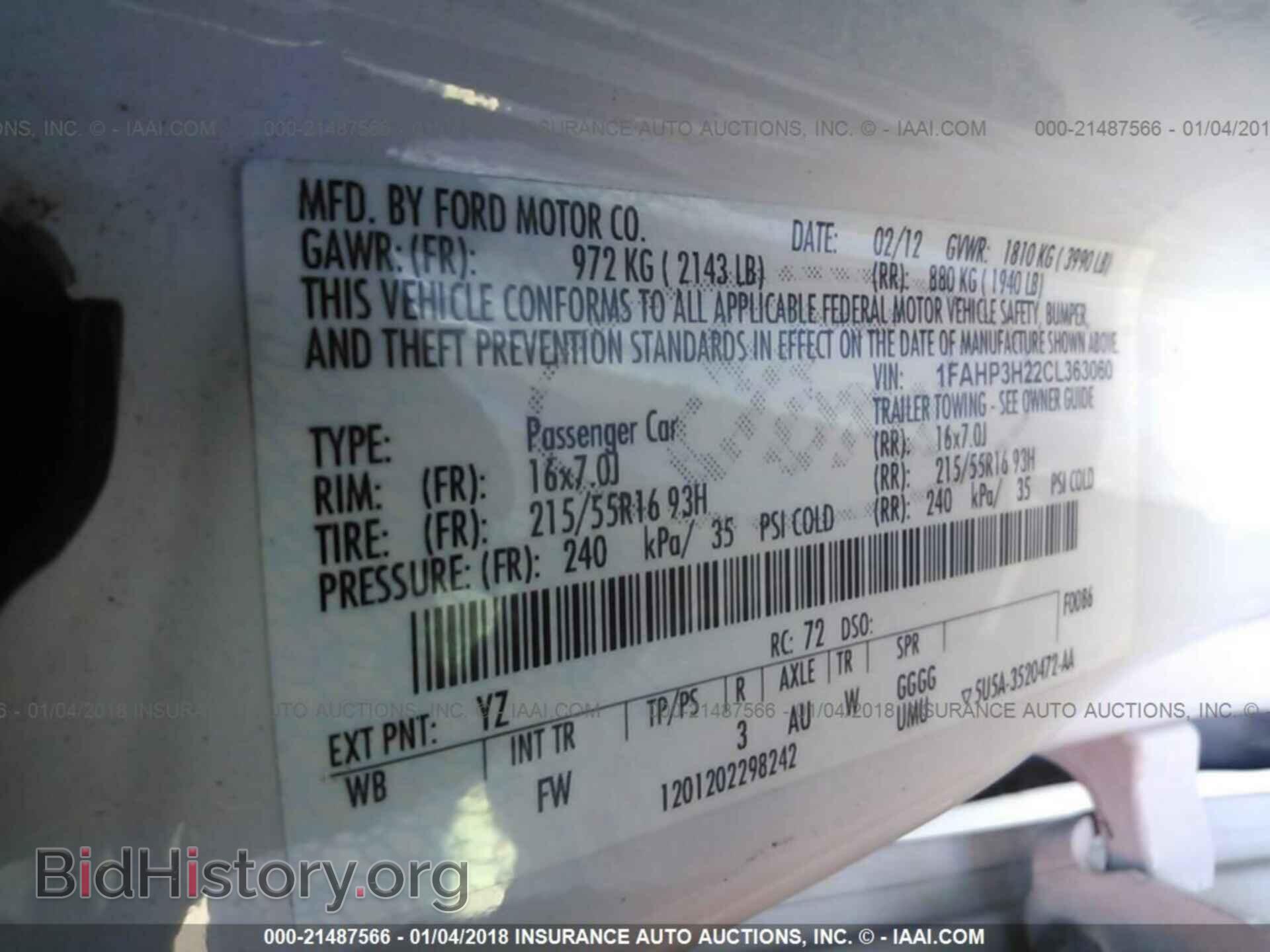 2012 Ford Focus - VIN: 1FAHP3H22CL363060 - Photo 9