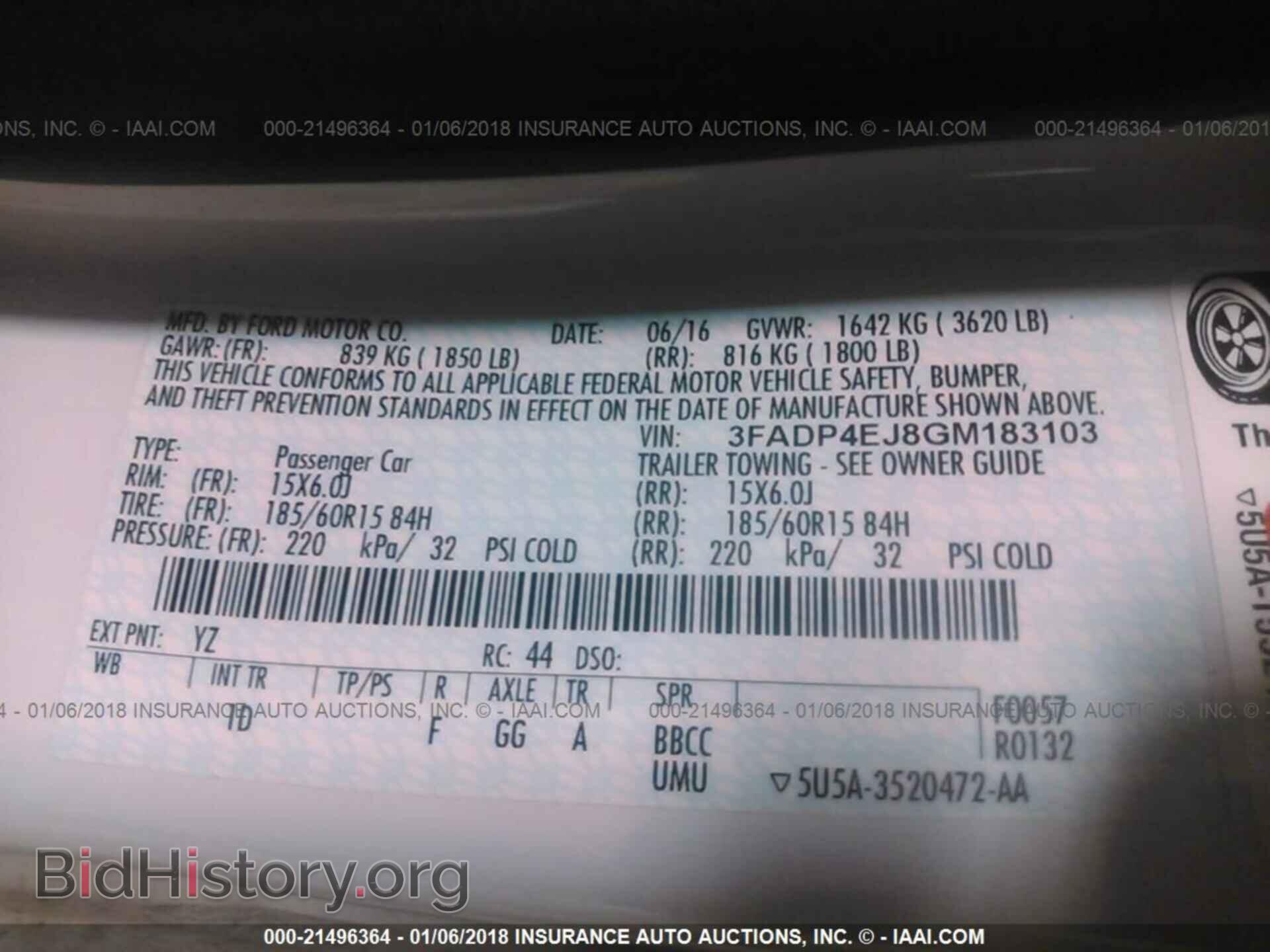 2016 Ford Fiesta - VIN: 3FADP4EJ8GM183103 - Фото 9