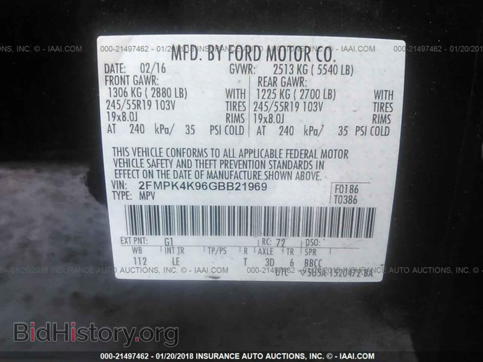 2016 Ford Edge - VIN: 2FMPK4K96GBB21969 - Photo 9