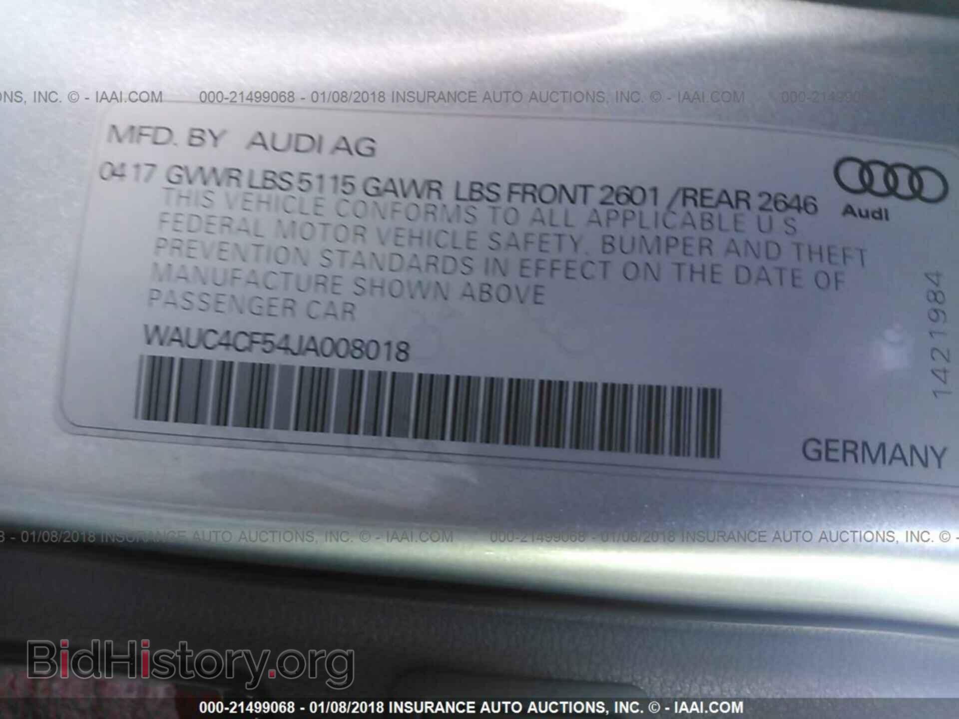 2018 Audi S5 - VIN: WAUC4CF54JA008018 - Photo 9