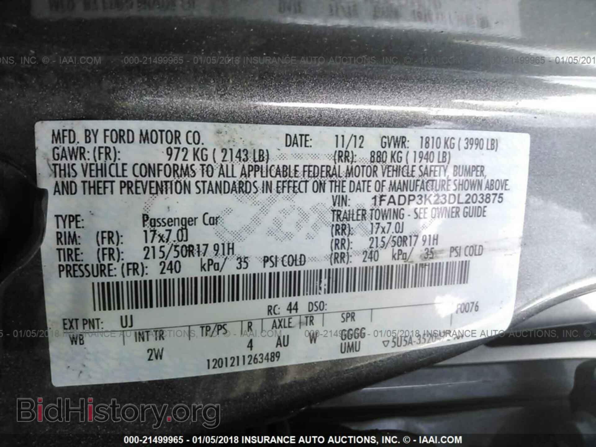 2013 Ford Focus - VIN: 1FADP3K23DL203875 - Фото 9