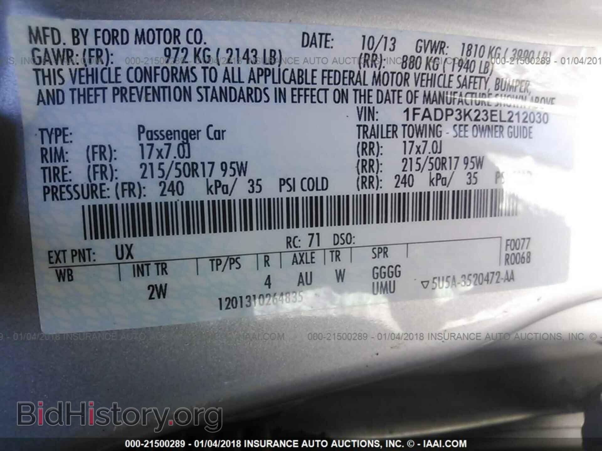 2014 Ford Focus - VIN: 1FADP3K23EL212030 - Photo 9