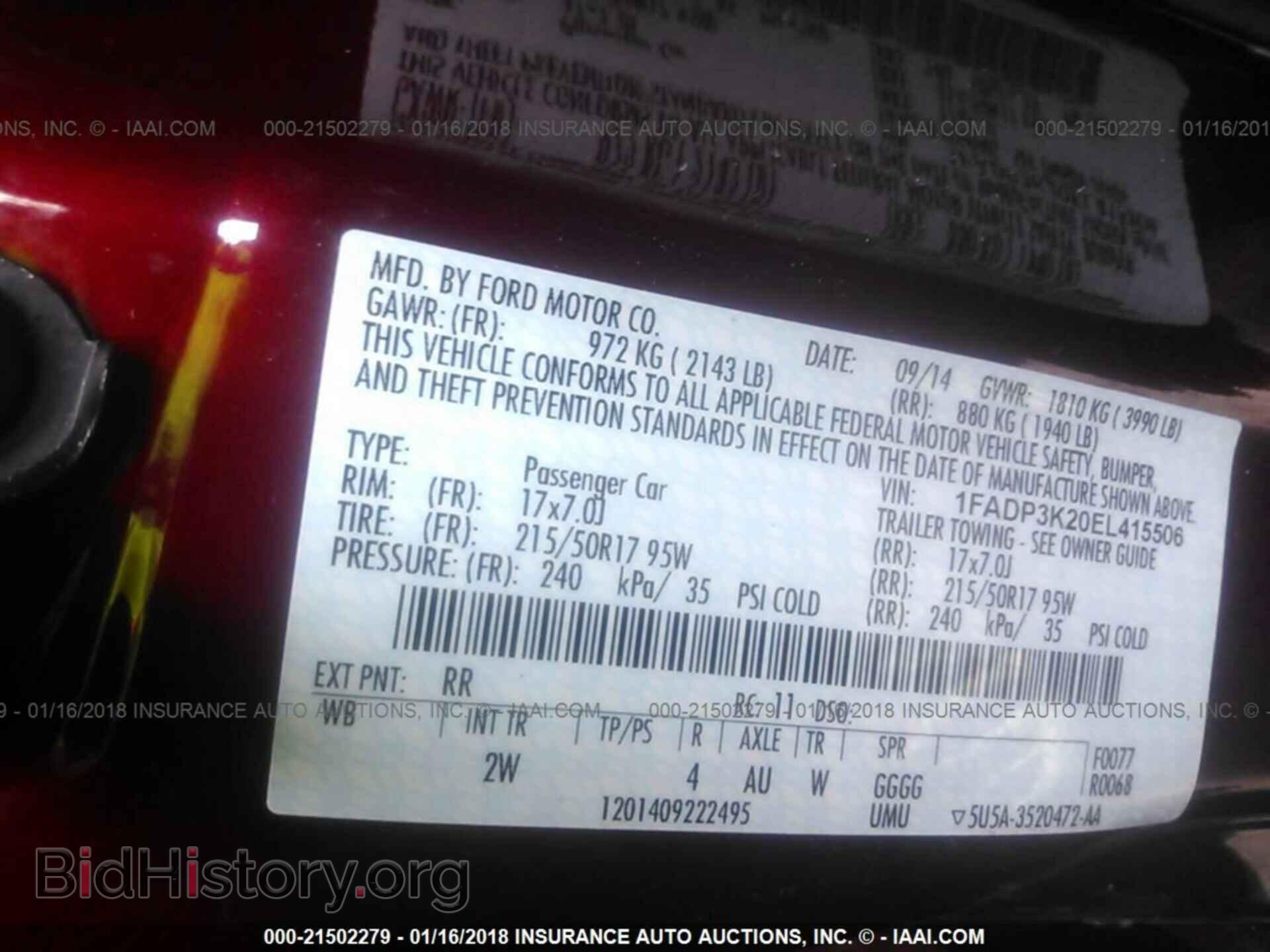 2014 Ford Focus - VIN: 1FADP3K20EL415506 - Photo 9