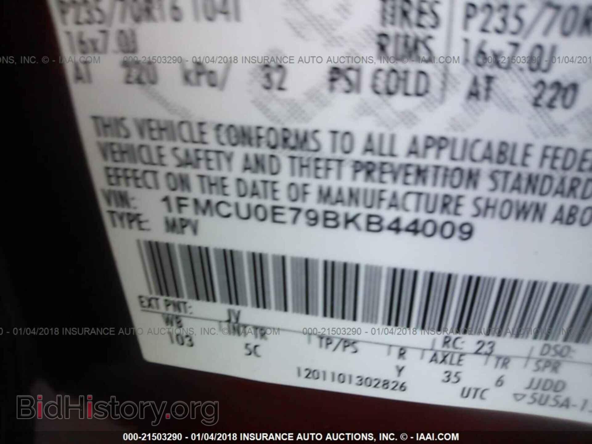 2011 Ford Escape - VIN: 1FMCU0E79BKB44009 - Photo 9