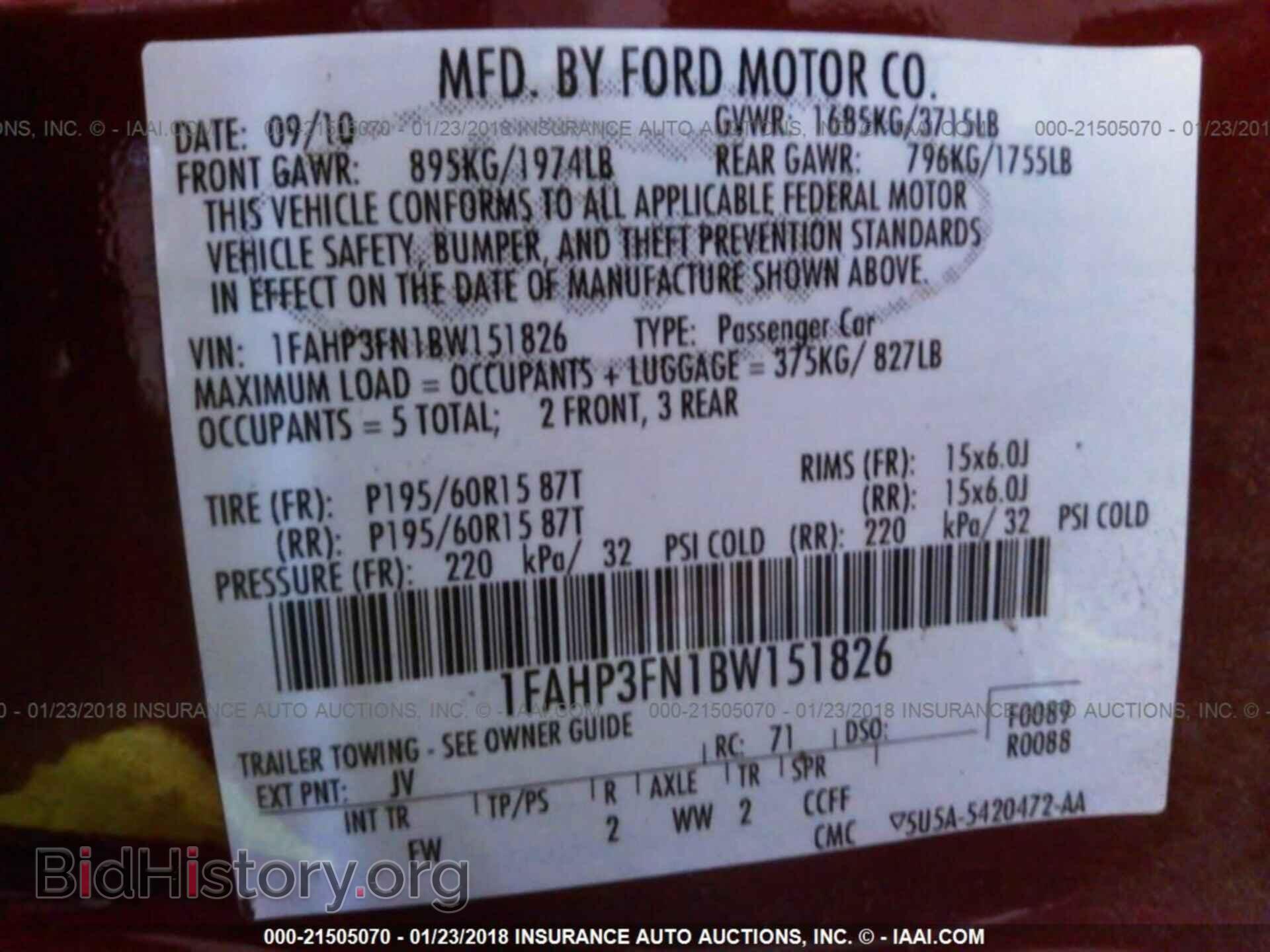 2011 Ford Focus - VIN: 1FAHP3FN1BW151826 - Photo 9