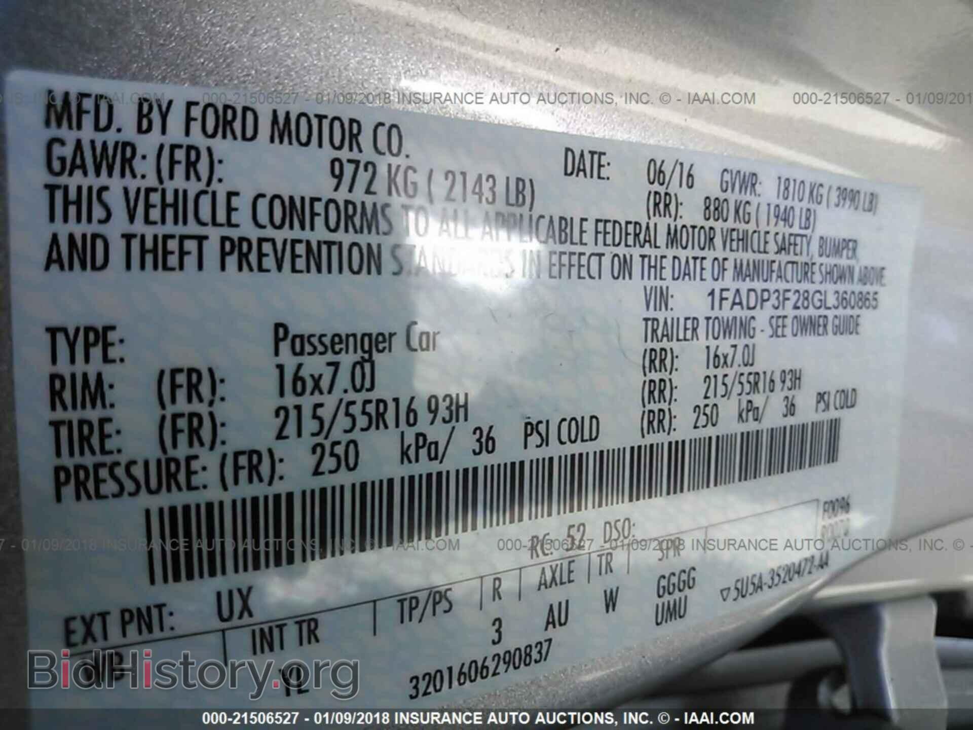 2016 Ford Focus - VIN: 1FADP3F28GL360865 - Фото 9