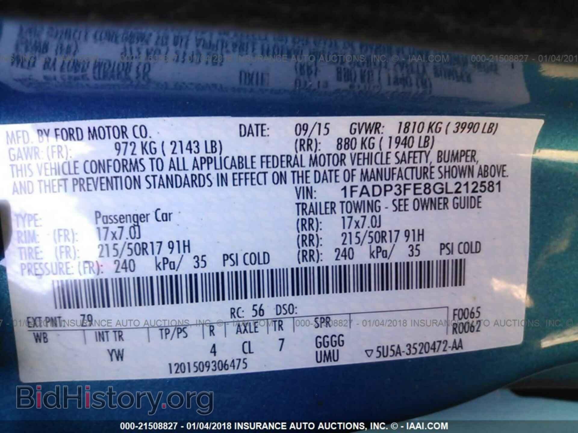 2016 Ford Focus - VIN: 1FADP3FE8GL212581 - Фото 9